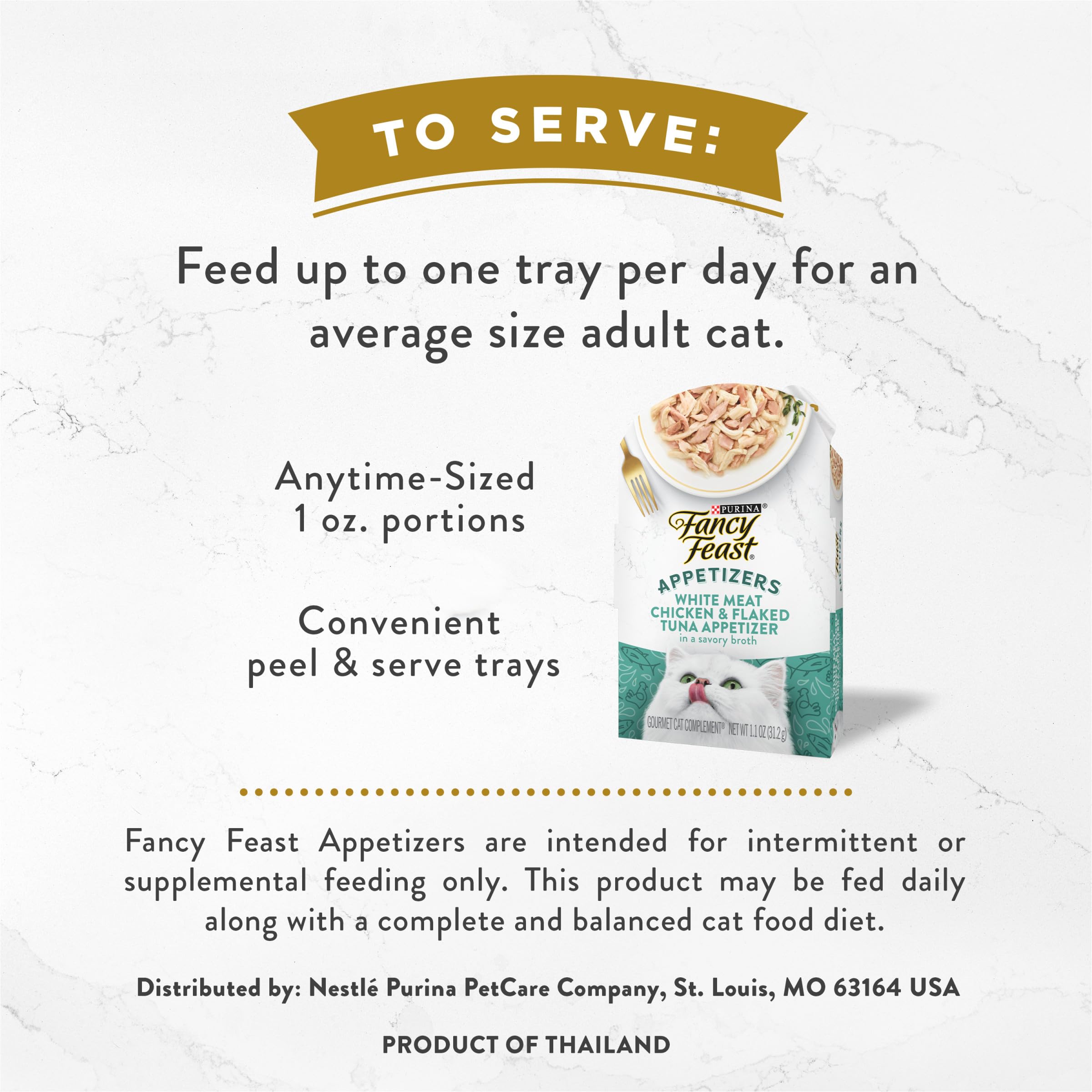 Purina Fancy Feast Appetizers Lickable Grain Free Wet Cat Food Topper White Meat Chicken and Flaked Tuna Appetizer - (Pack of 10