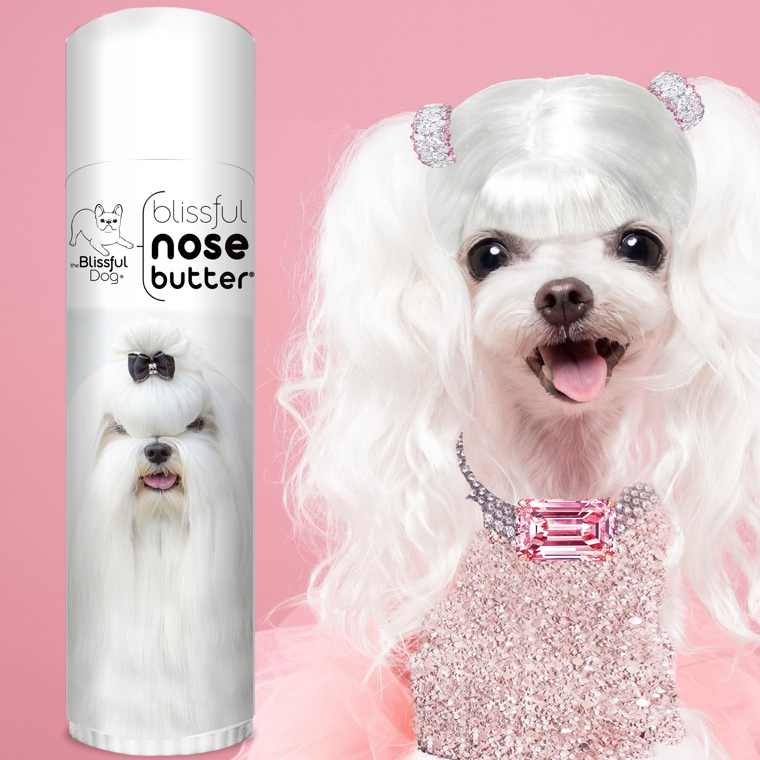 The Blissful Dog Maltese Unscented Nose Butter - Dog Nose Butter, 0.50 Ounce