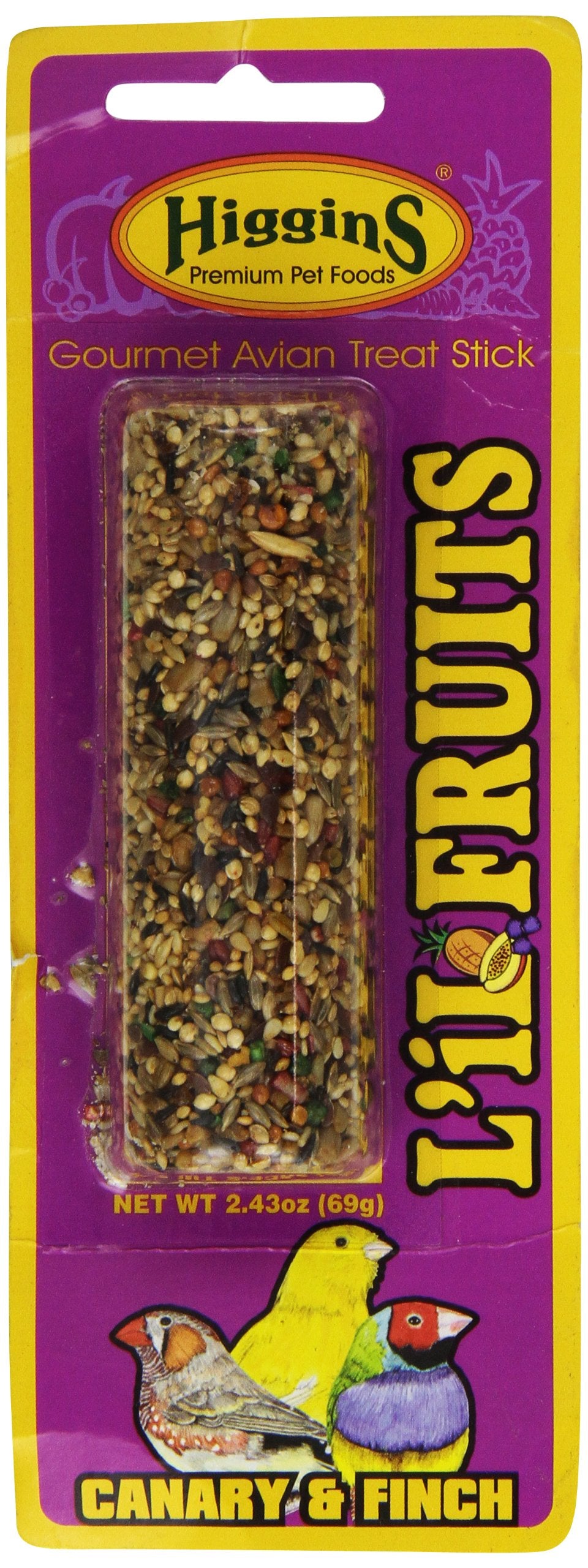 Higgins 466270 Higg Lil Frt Treat Can/Fin For Birds, 2.43-Ounce