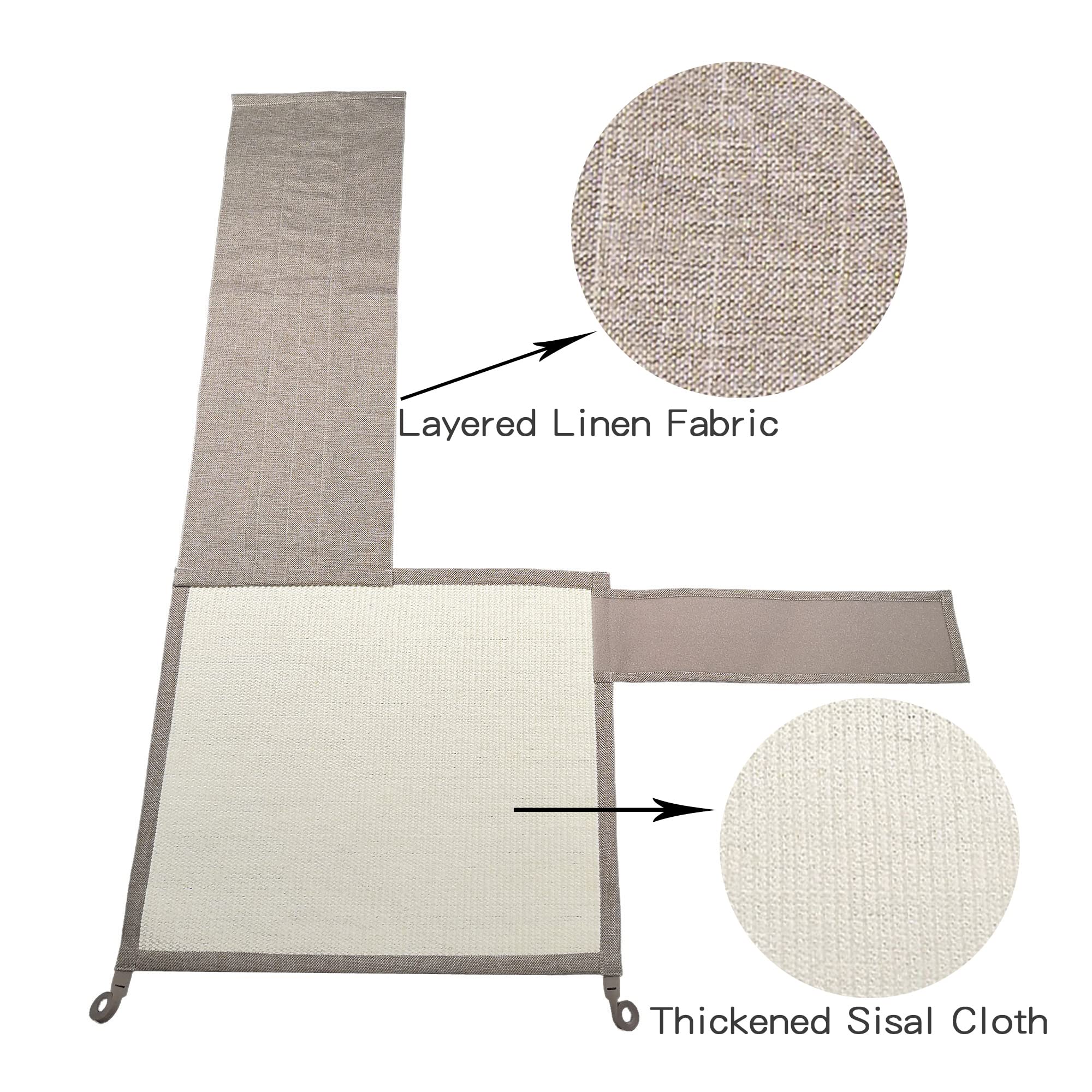 Cat Scratcher Couch- Natural Sisal Furniture Protection from Cats - Corner cat Scratcher for Couch,Chair,Sofa - Easy Installatio