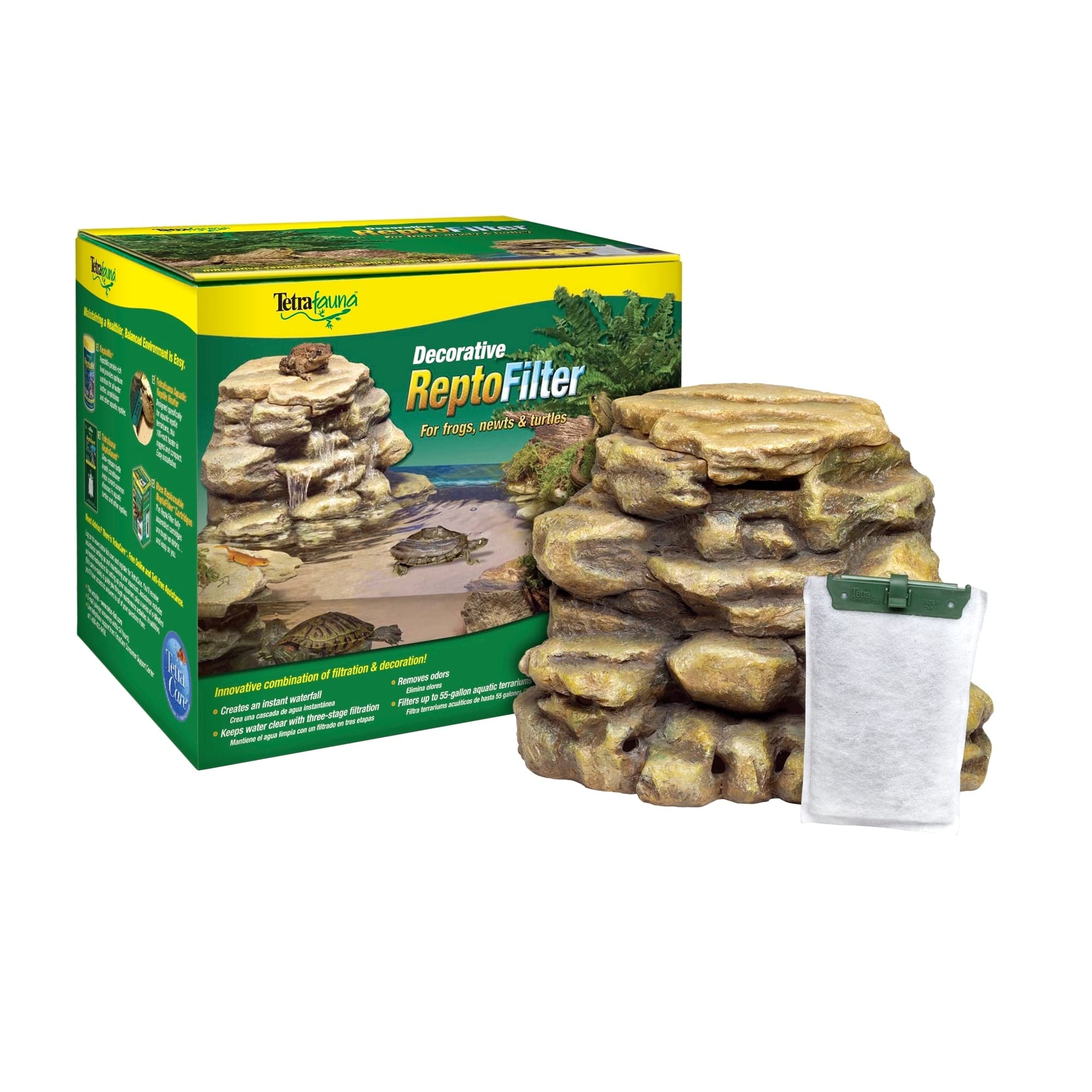 Tetra Decorative ReptoFilter, Terrarium Filtration, Keeps Water Clear