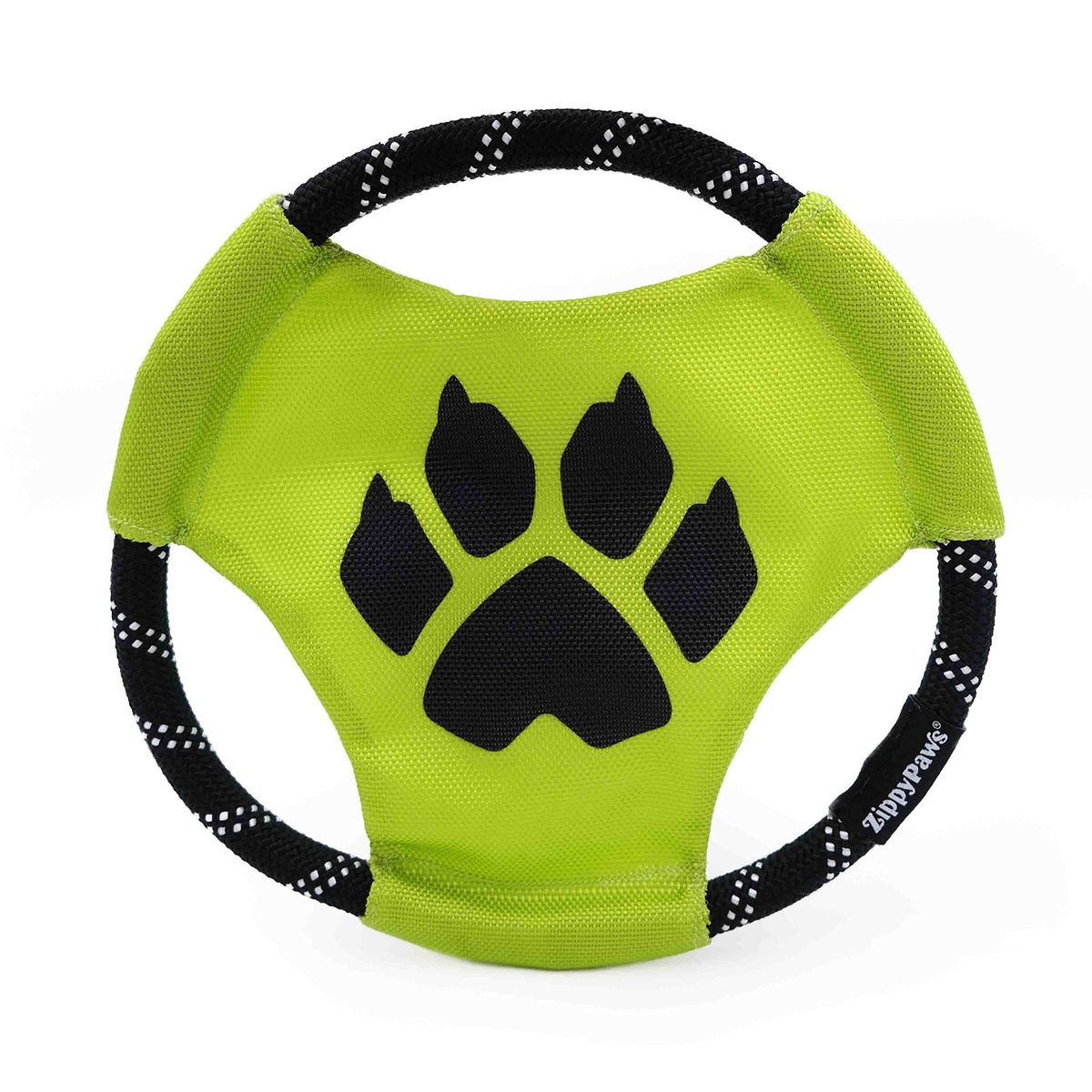 Zippypaws X Miraculous - Cat Noir Rope Gliderz, Durable Flying Disc Outdoor Dog Toy For Throwing & Fetch
