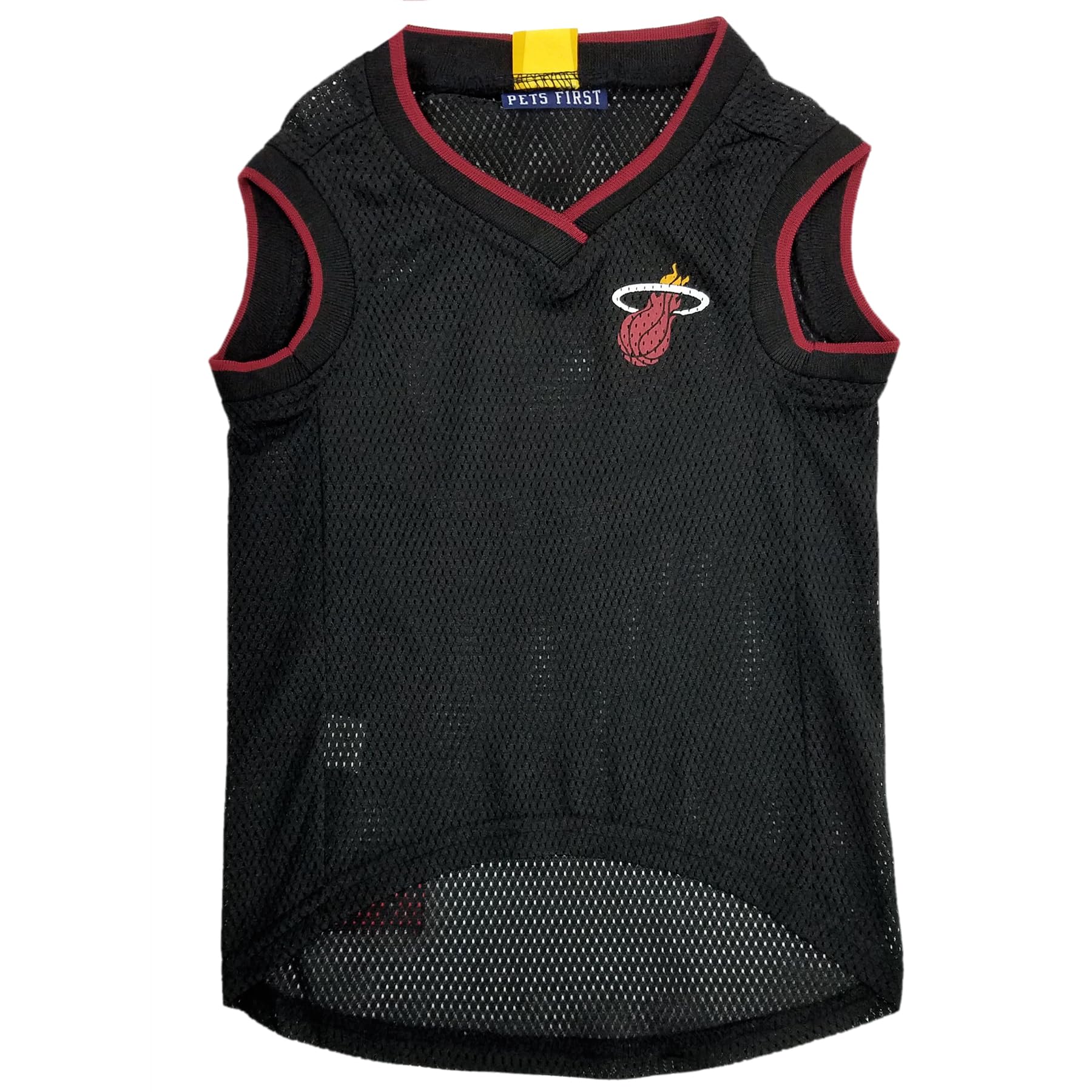Pets First Hea-4047-Xs Miami Heat Basketball Mesh Jersey