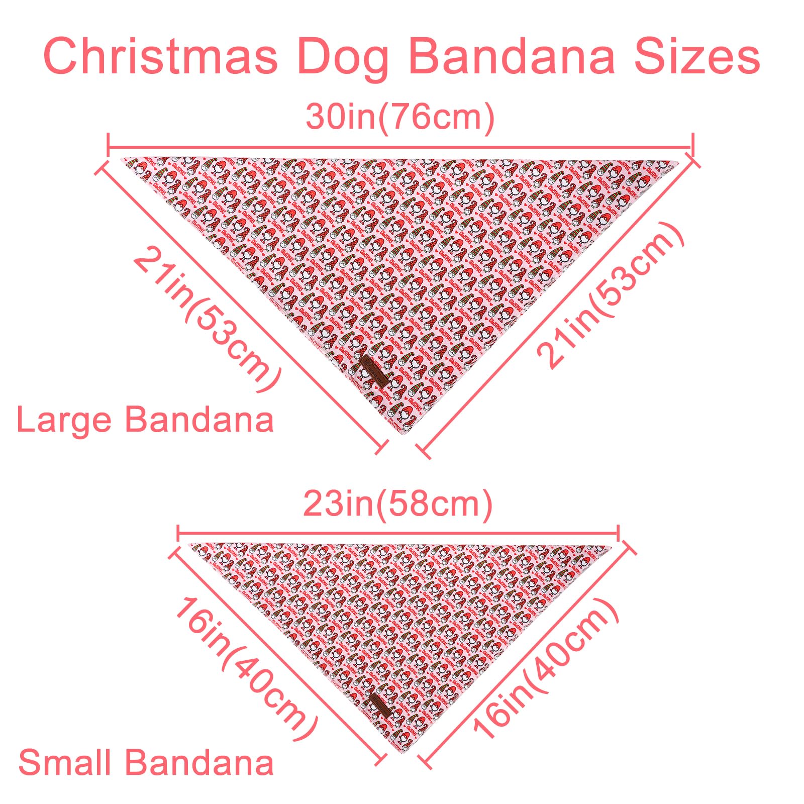 Up Urara Pup Christmas Dog Bandana, Christmas Snowman Triangle Bid Scarf For Girl Boy Dog, Cotton Pet Kerchief, Adjustable Winte