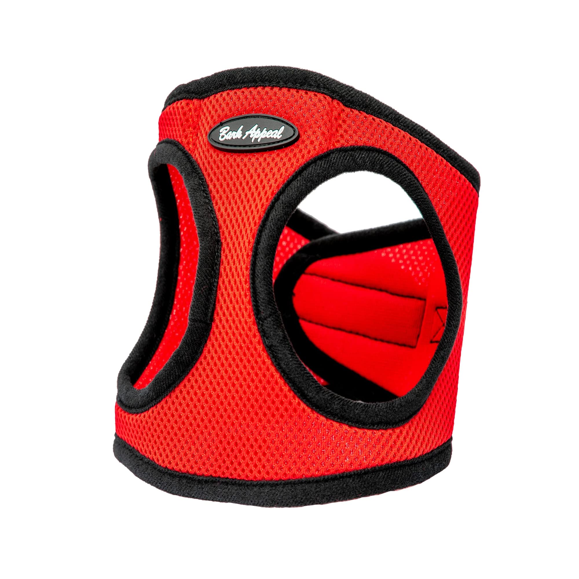 Mesh Step In Ez Wrap Harness (Red, Medium) By Bark Appeal