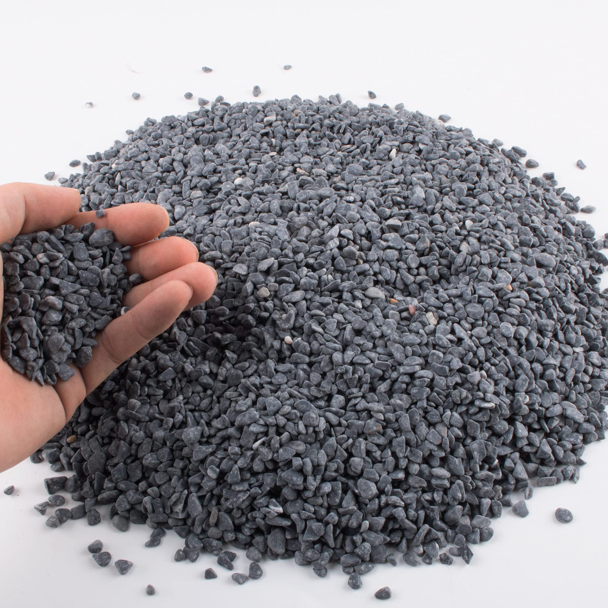 Avalution3 6-9 Mm Natural Black Gravel 3Lb, Polished Stone Succulent Plant Bonsai Stone Diy Plant Rock For Garden Outdoor & Indo