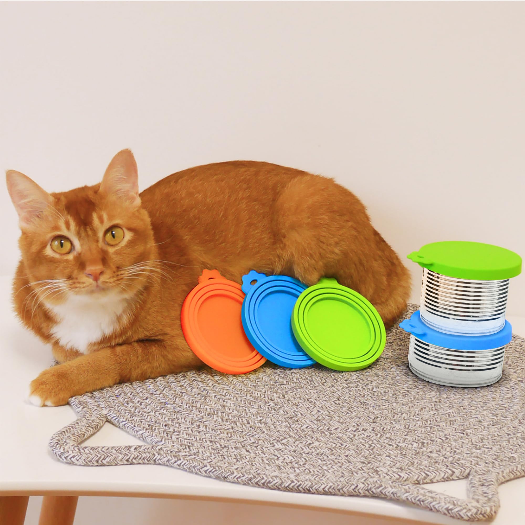 Lydia s Deal 2 Pack Pet Food Can Covers, Universal Silicone Can Lids for Dog & Cat Food, Fits Most Standard Size Food Cans, BPA
