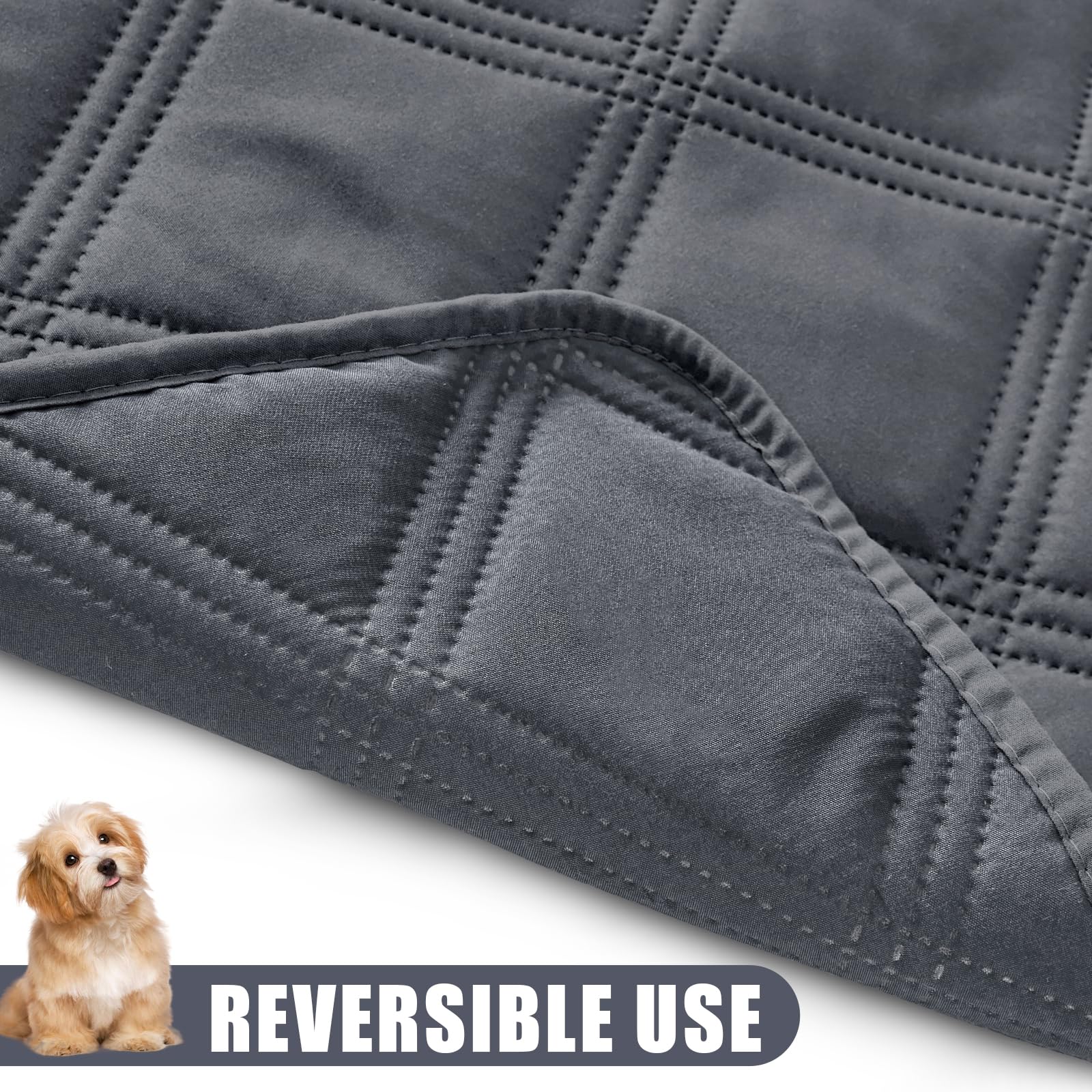 Smiry Waterproof Dog Bed Cover Blanket 40x90, Soft Reversible Pet Blanket, Washable Leakproof Cats Dogs Couch Cover for Sofa, Co