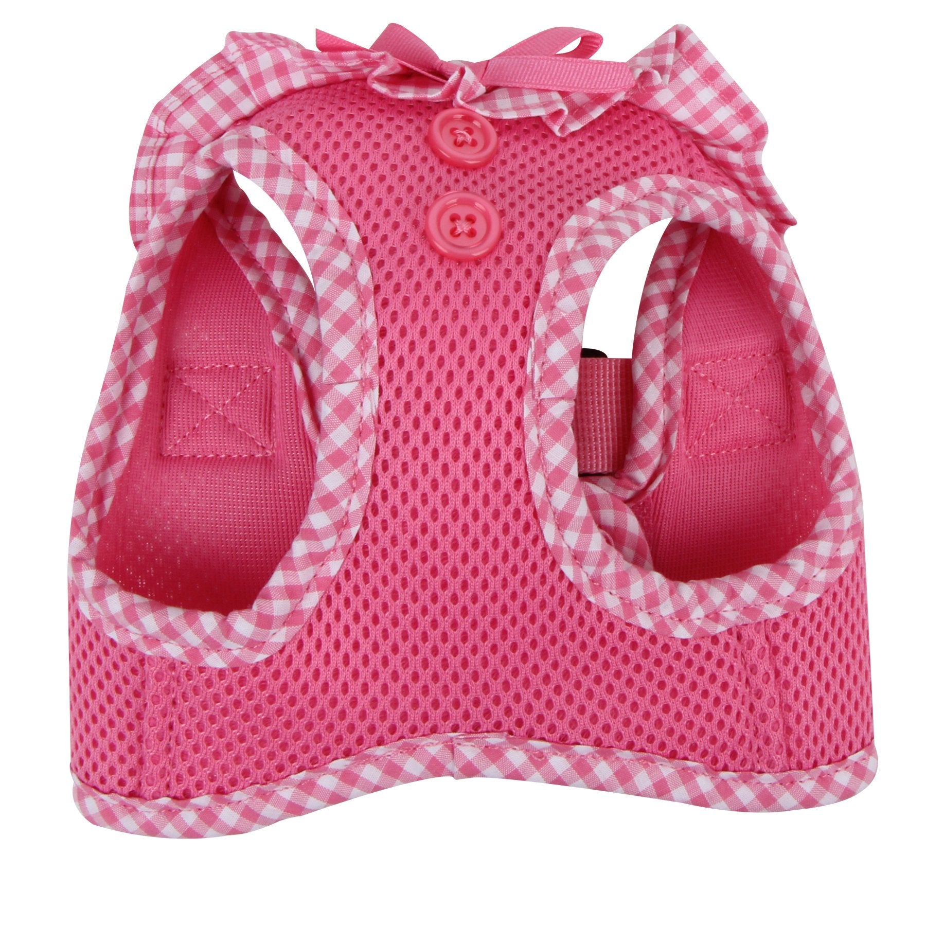 Puppia Vivien Vest Dog Harness Step-In All Season Mesh Cute No Pull No Choke Walking Training For Small Dog, Pink, Small