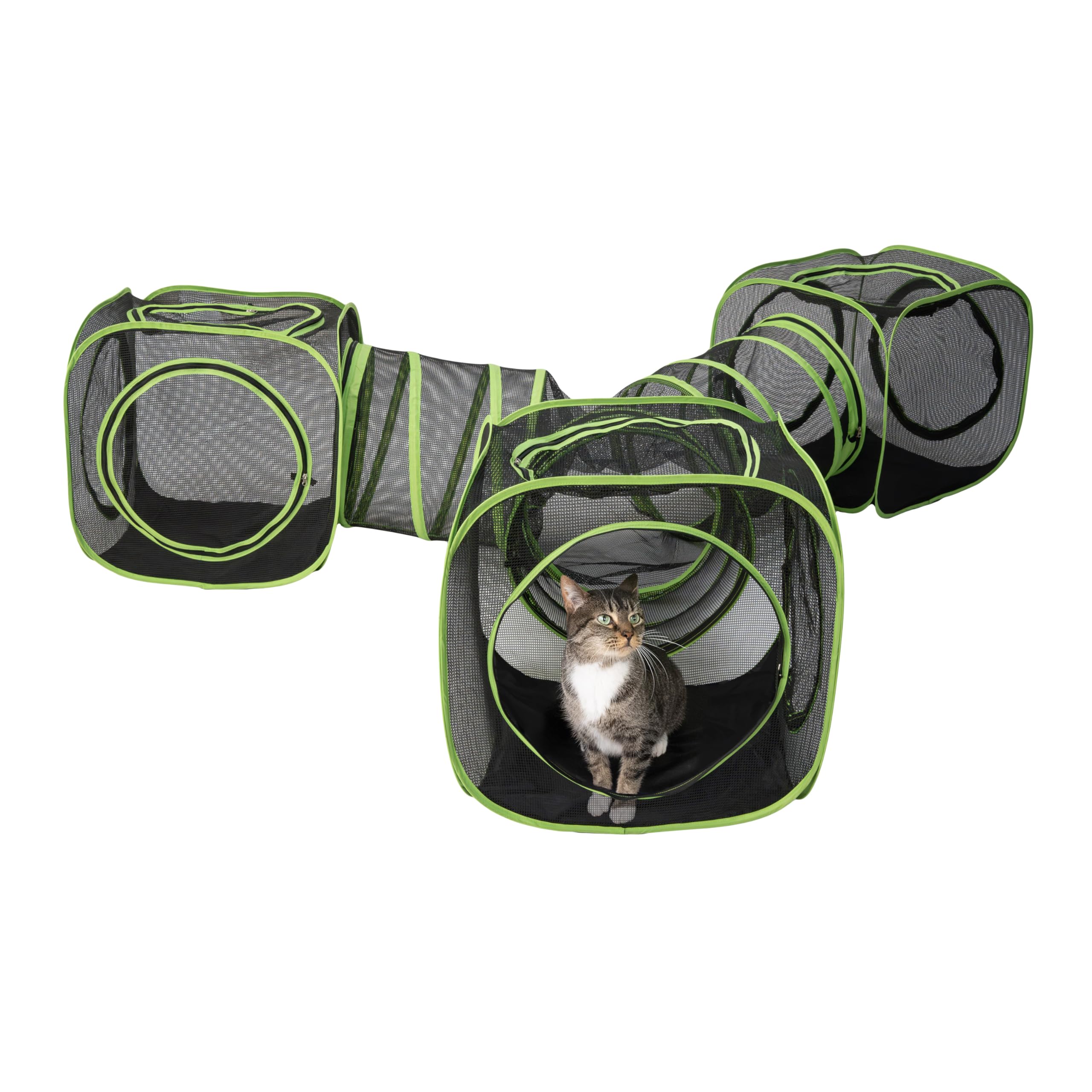 Kitty City Large Outdoor 3-Way Play Tunnel