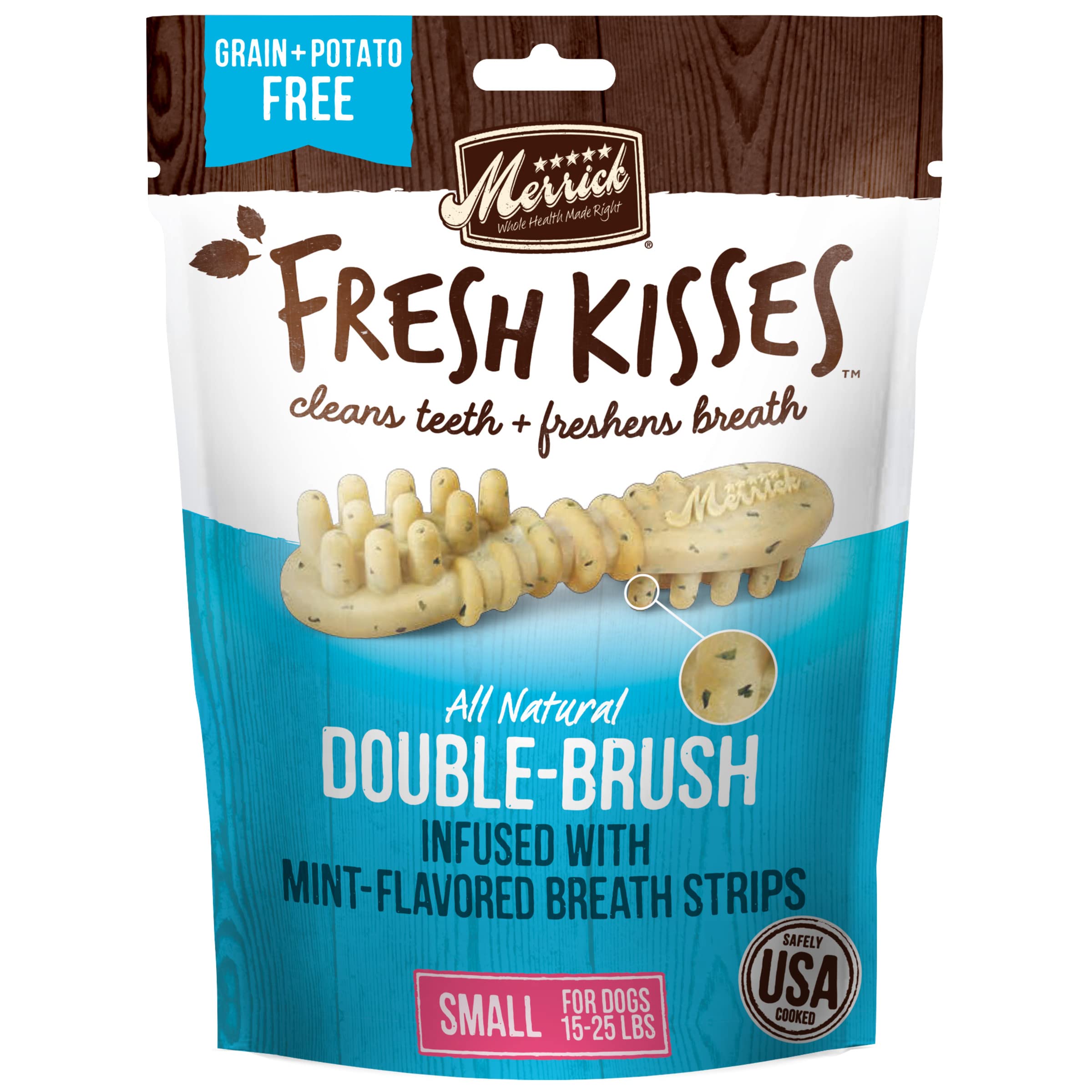 Merrick Dog Fresh Kisses Mint Strips Small 5.5Oz 9 Count