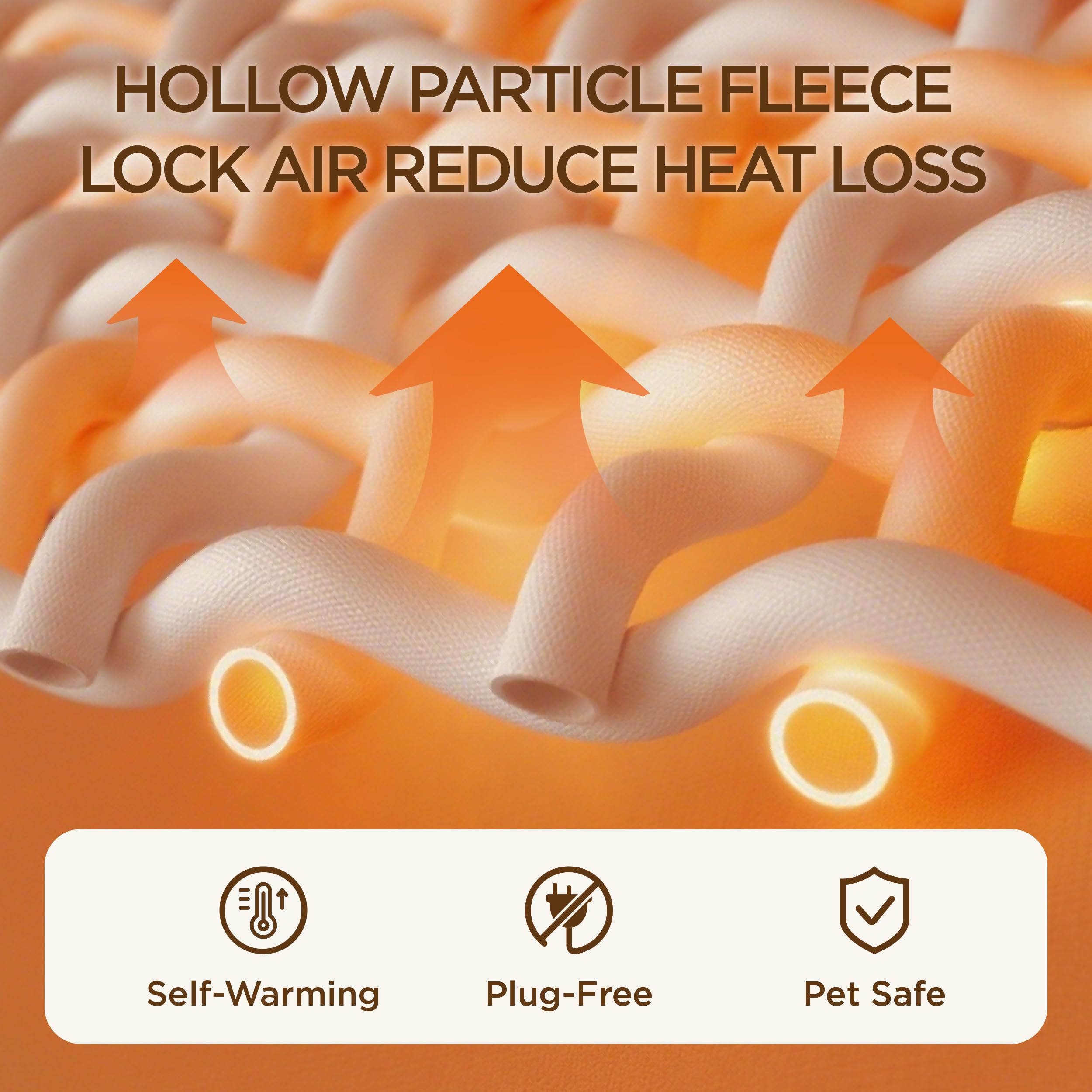 Bedsure Self Warming Orthopedic Dog Beds Large Sized Dog - Washable Large Dogs Bed Waterproof, Big Comfort Dogs Couch Sofa with