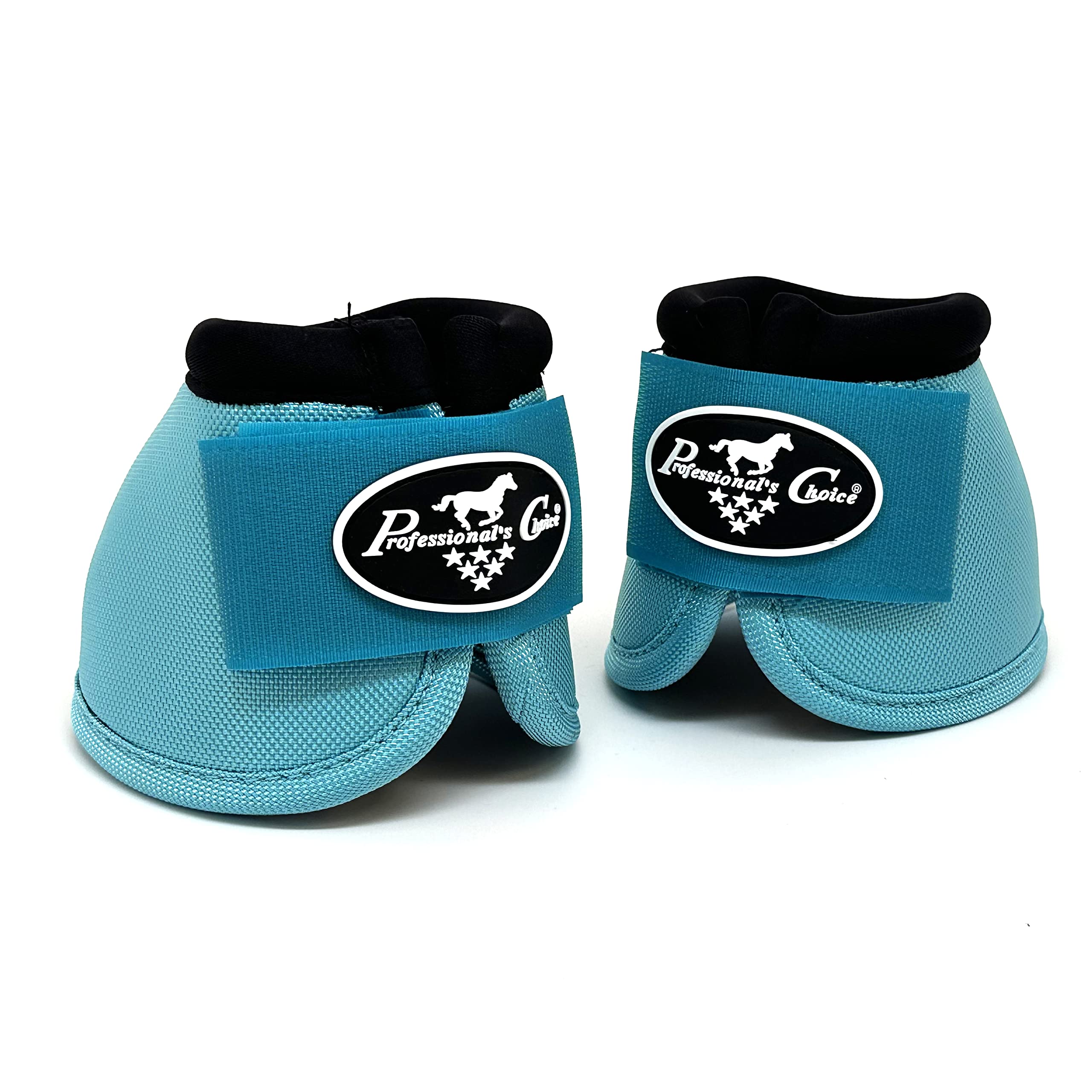 Professionals Choice Equine Ballistic Hoof Overreach Bell Boot, Pair (Large, Turquoise)