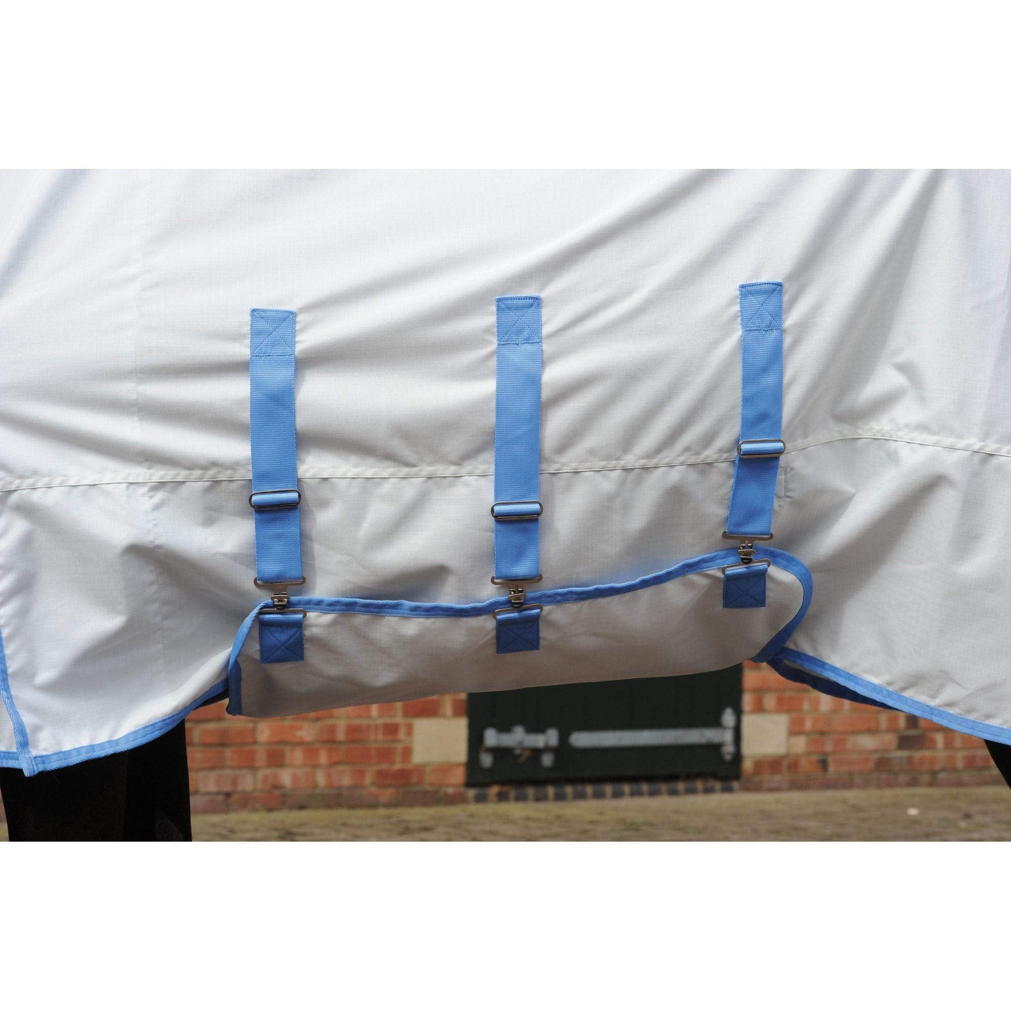 WeatherBeeta ComFiTec Sweet Itch Shield Combo Neck, White/Blue, 72