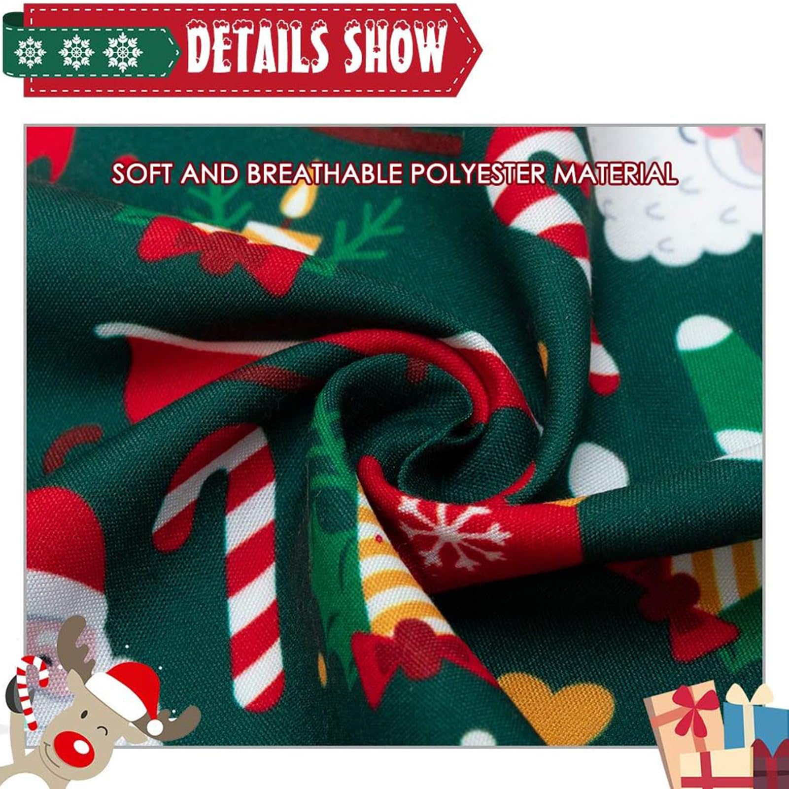 Scenereal Christmas Dog Bandana 4 Pack - Soft And Breathable Pet Triangle Scarf Bibs, Full Of Chirstmas Element Patterns, For Do