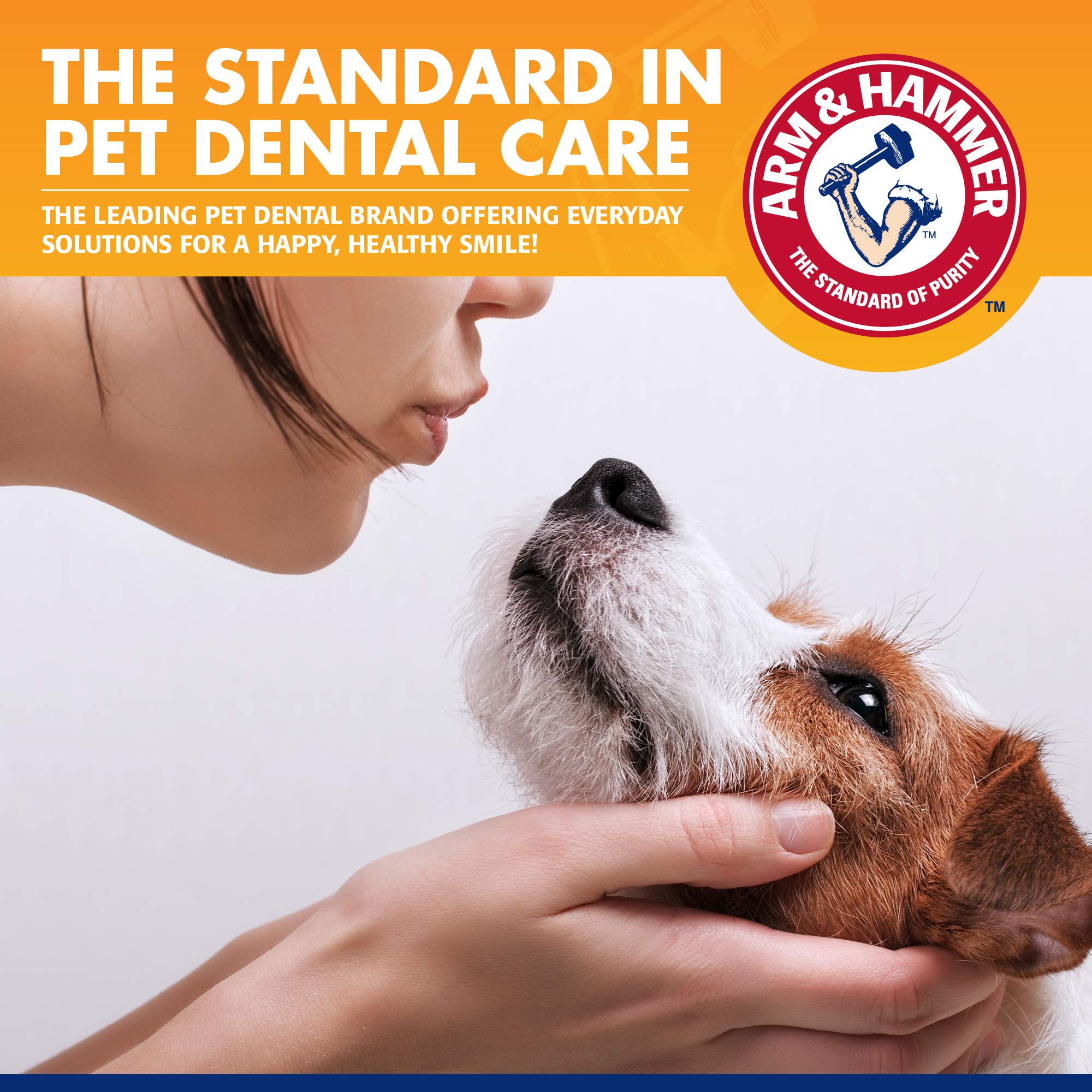 Arm & Hammer for Pets Tartar Control Kit for Dogs | Contains Toothpaste, Toothbrush & Fingerbrush | Reduces Plaque & Tartar Buil