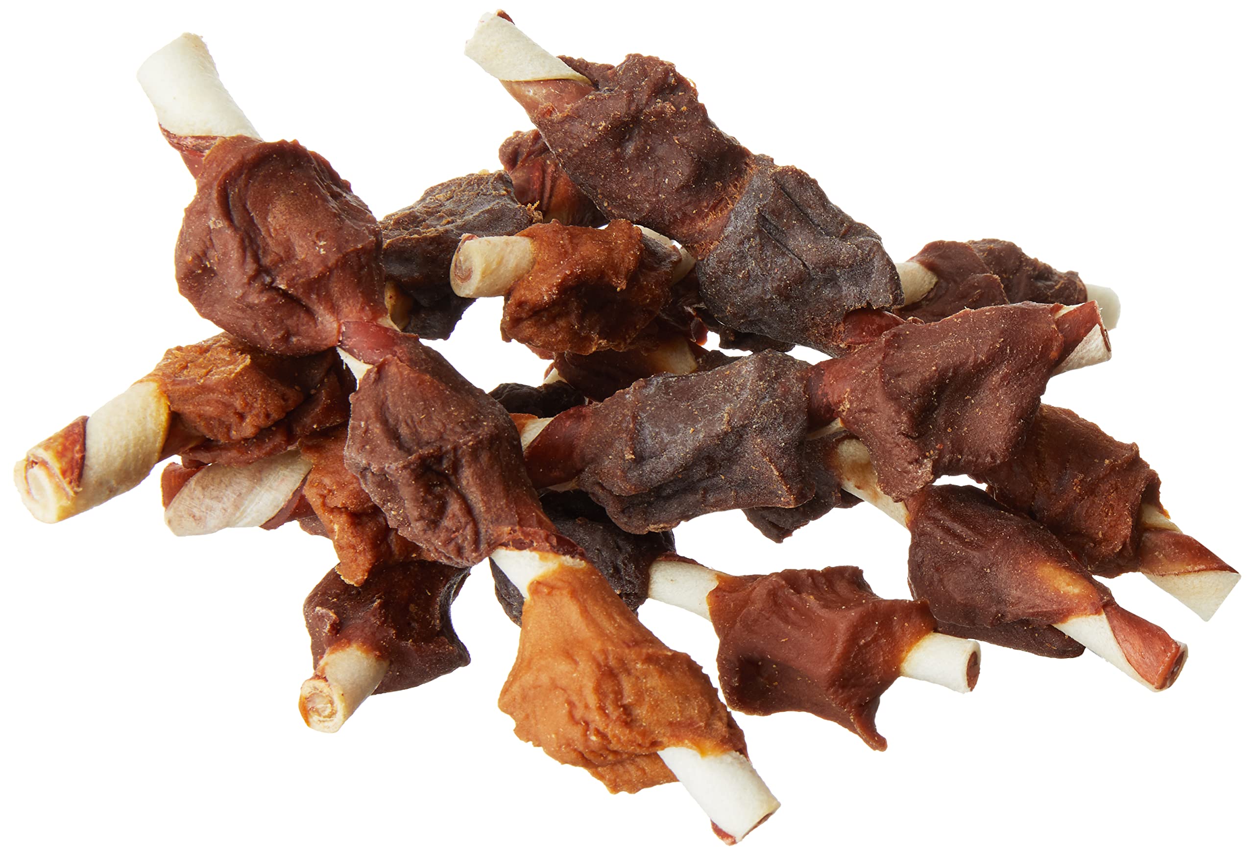 Amazon Brand - Wonder Bound Triple Flavor Chicken Rawhide Kabobs for Dogs, 12 oz., Pack of 18