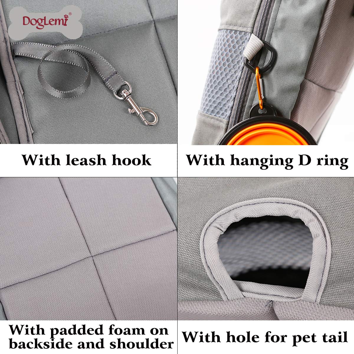 Dog Carrier Backpack - Legs Out Front - Facing Pet Carrier Backpack for Small Medium Large Dogs, Airline Approved Handsa - Canva