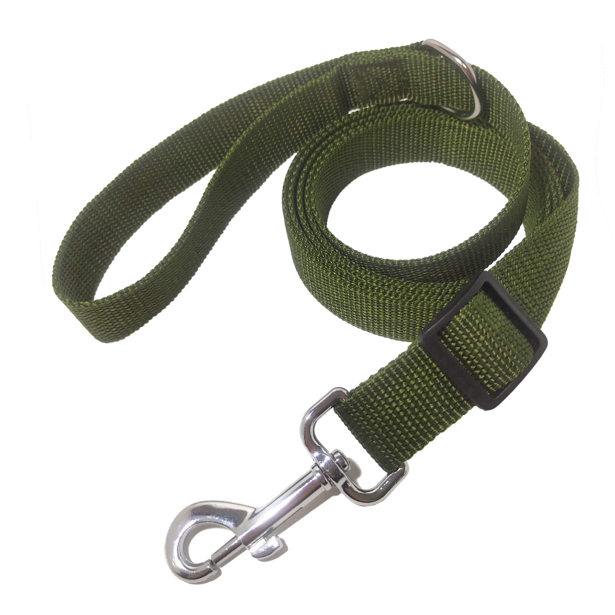 6Ft Adjustable Dog Leash, Nylon Dog Leashes For Medium Large Dogs (Green)