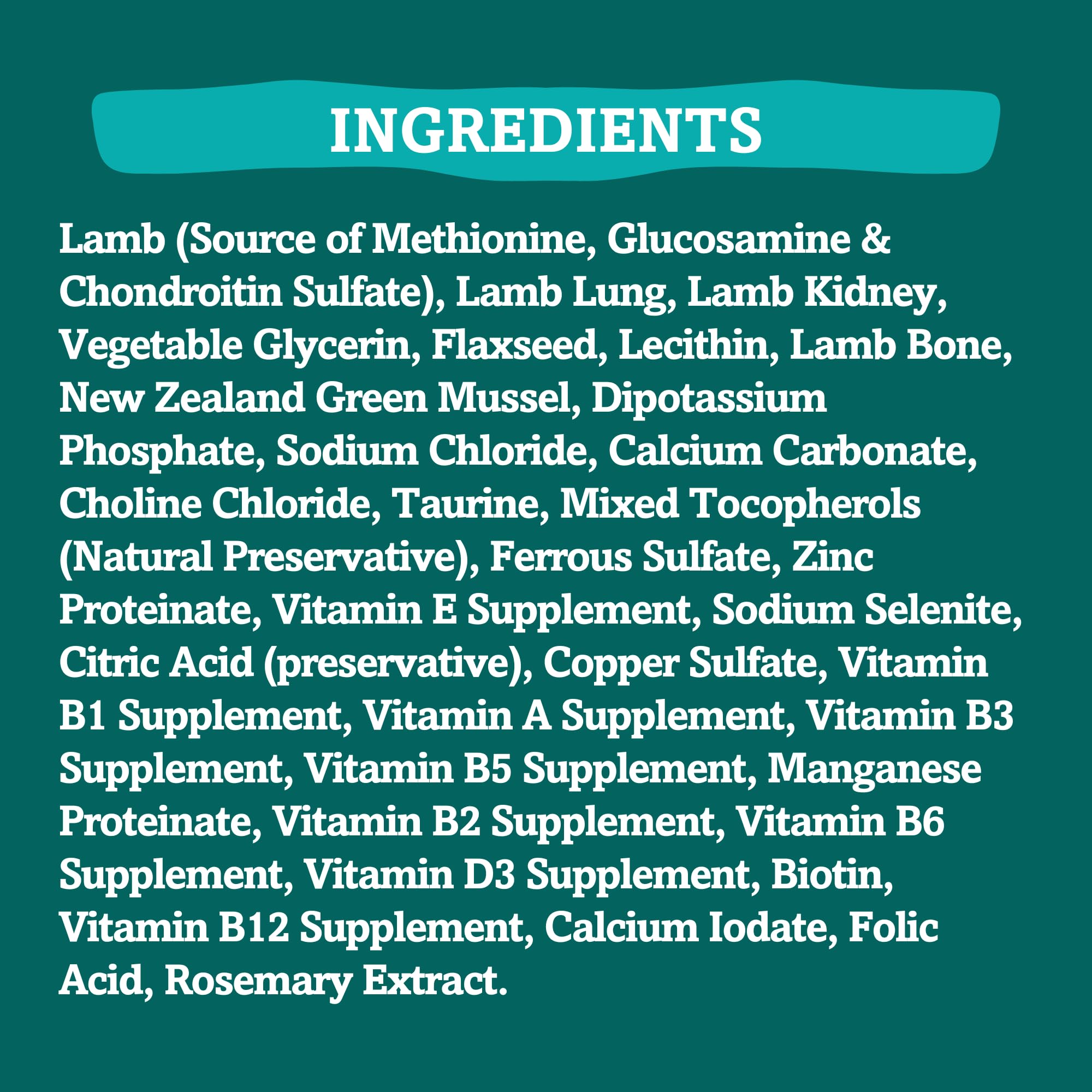 RawTernative Air Dried Dog Food, High Protein, Over 90% Real Lamb & Lamb Organs + New Zealand Green Mussels, Complete Meal or To