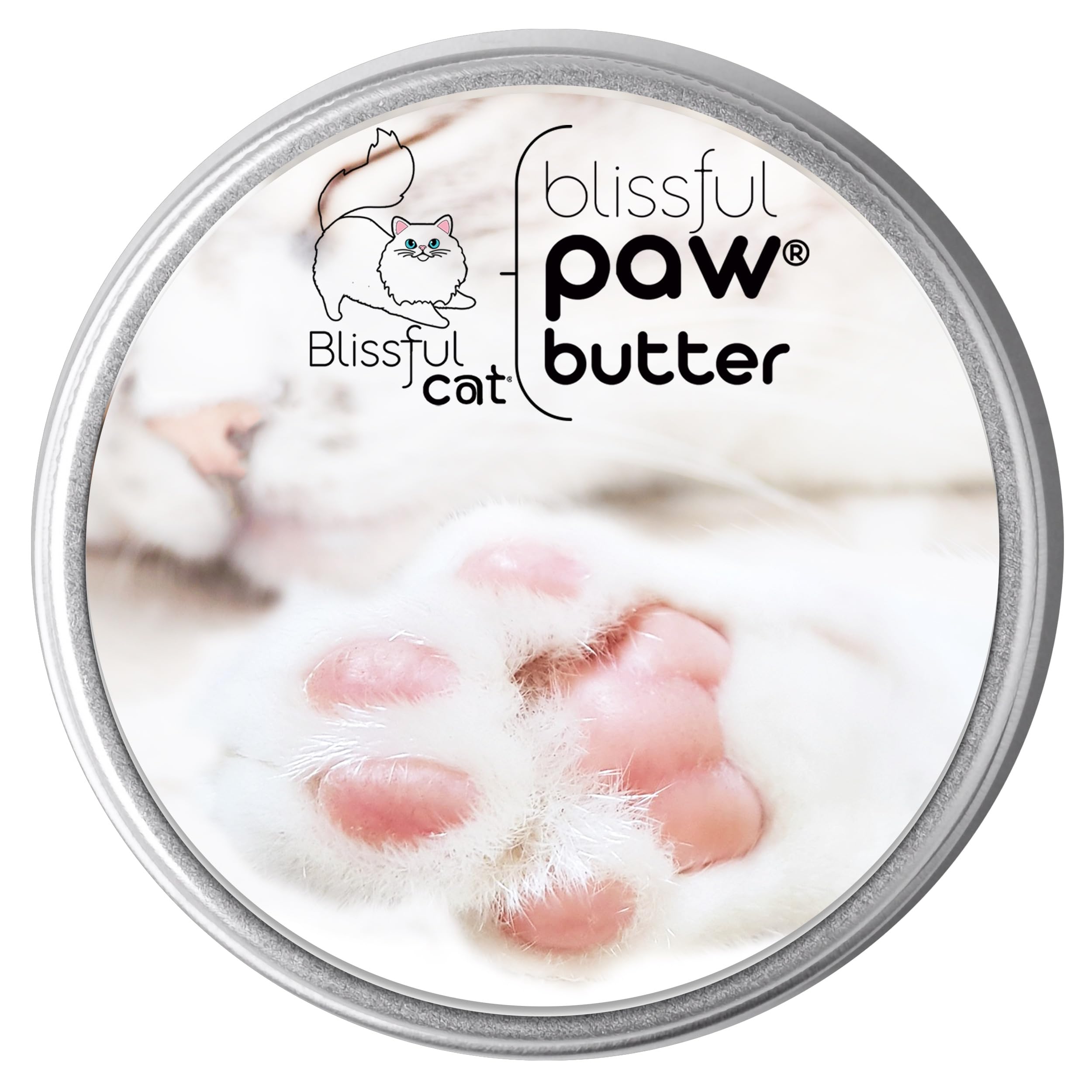 The Blissful Cat Paw Butter, Moisturizer for Dry Paw Pads, Softens and Protects a Rough Paw, Versatile, Lick-Safe Cat Paw Balm, 