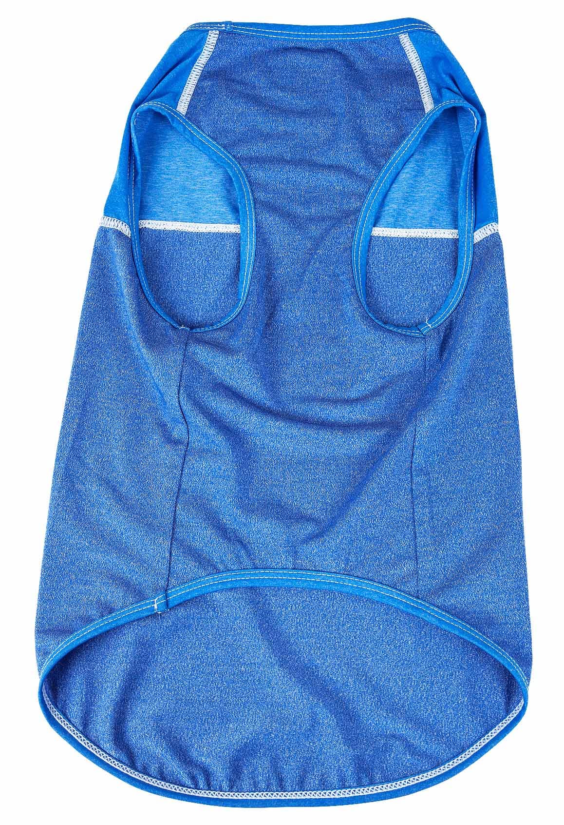 Pet Life  Active 'Aero-Pawlse' Heathered Fitness and Yoga Dog T-Shirt Tank Top - Performance Pet T-Shirt with 4-Way-Stretch and