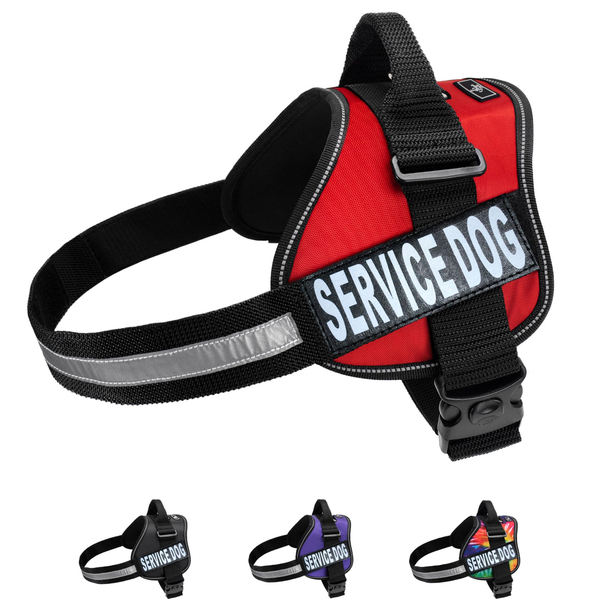 Doggie Stylz Service Dog Vest - Durable And Reflective Service Dog Harness, Adjustable Service Animal Vest For Dogs, Xxs, Xs, Me