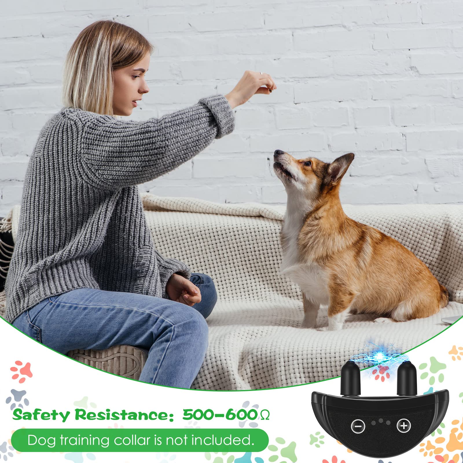 Zhengmy 36 Pieces Dog Shock Collar Rubber Tips Prong Dog Collar Training Replacement Parts Column Rubber Sleeve Silicone Covers