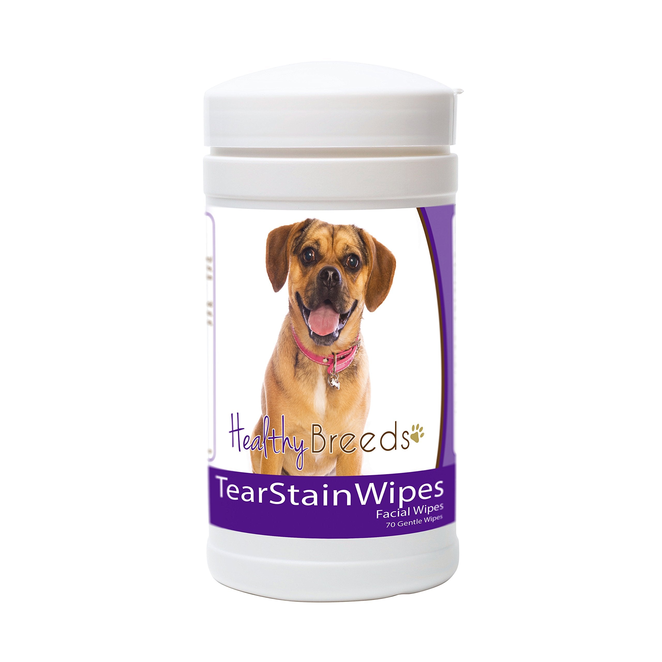 Healthy Breeds Puggle Tear Stain Wipes 70 Count