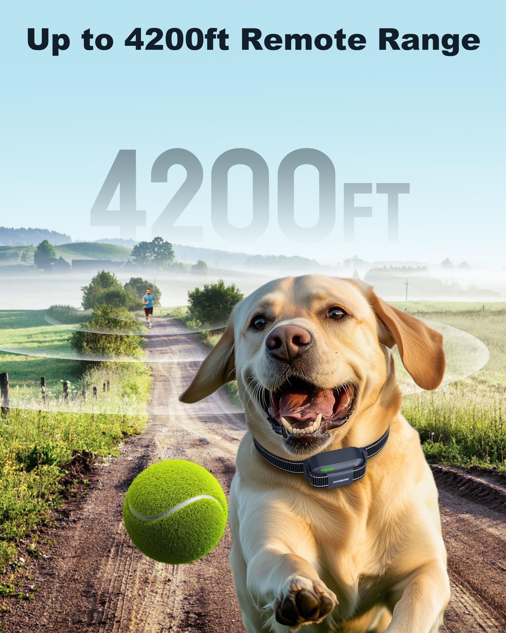 Jugbow Dog Shock Collar - 4200Ft Dog Training Collar With Remote For 5-120Lbs Small Medium Large Dogs, Ipx8 Waterproof E Collar