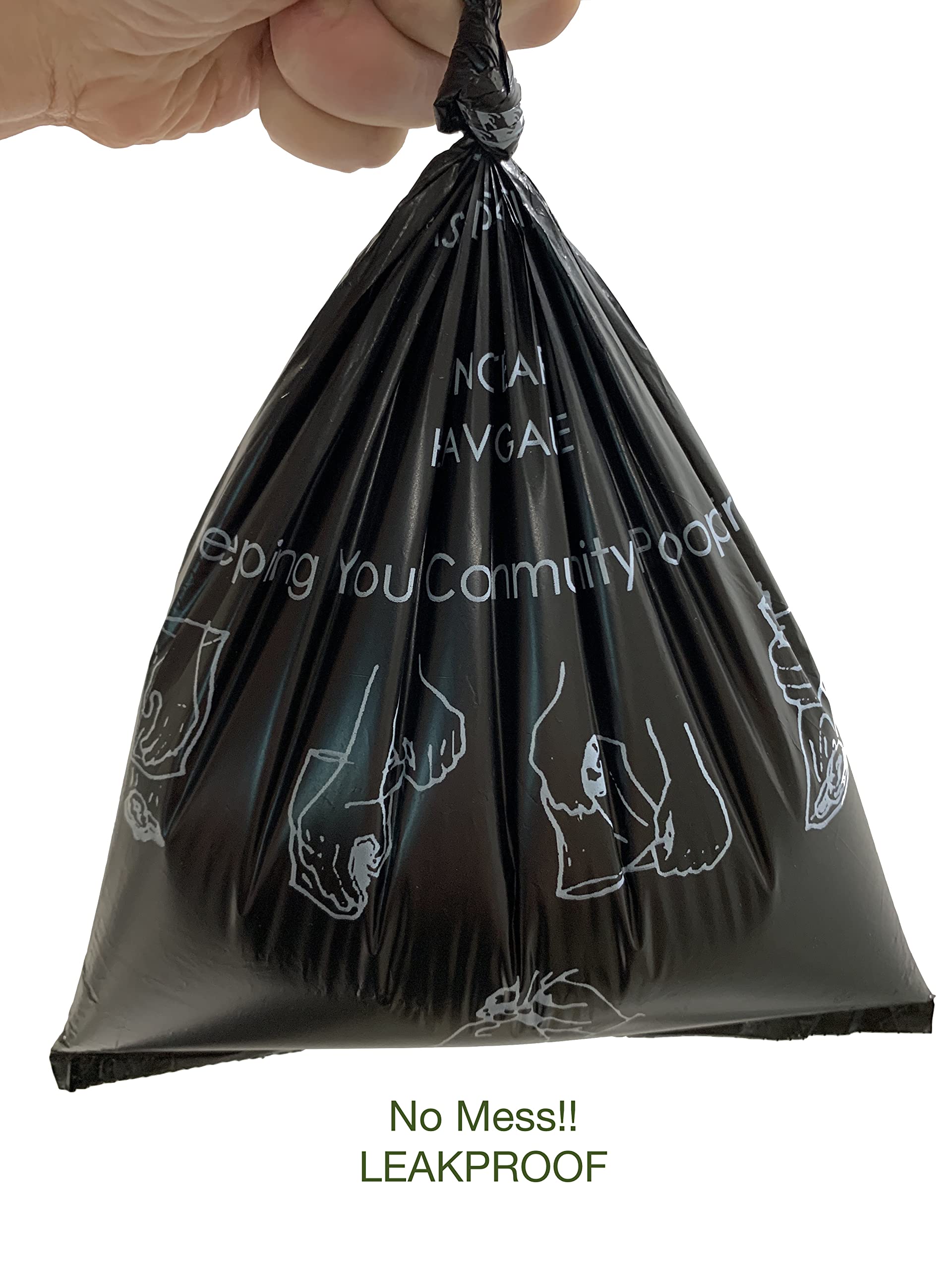 Houndscoop Case Of 6000 Pet Waste Bags On Roll (30 Rolls Of 200 Bags Per Roll) Dog Waste Station Bags For Hoa, Residential, Comm