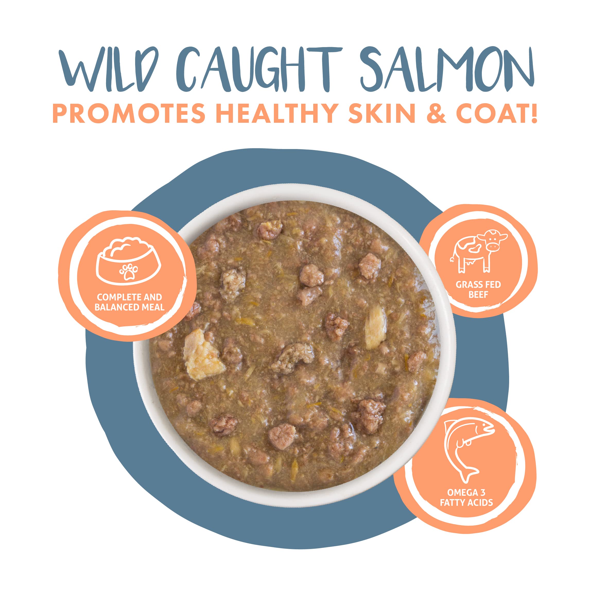 Weruva Classic Cat Stews!, Kettle Call with Beef, Chicken & Salmon in Gravy, 3oz Pouch (Pack of 12)
