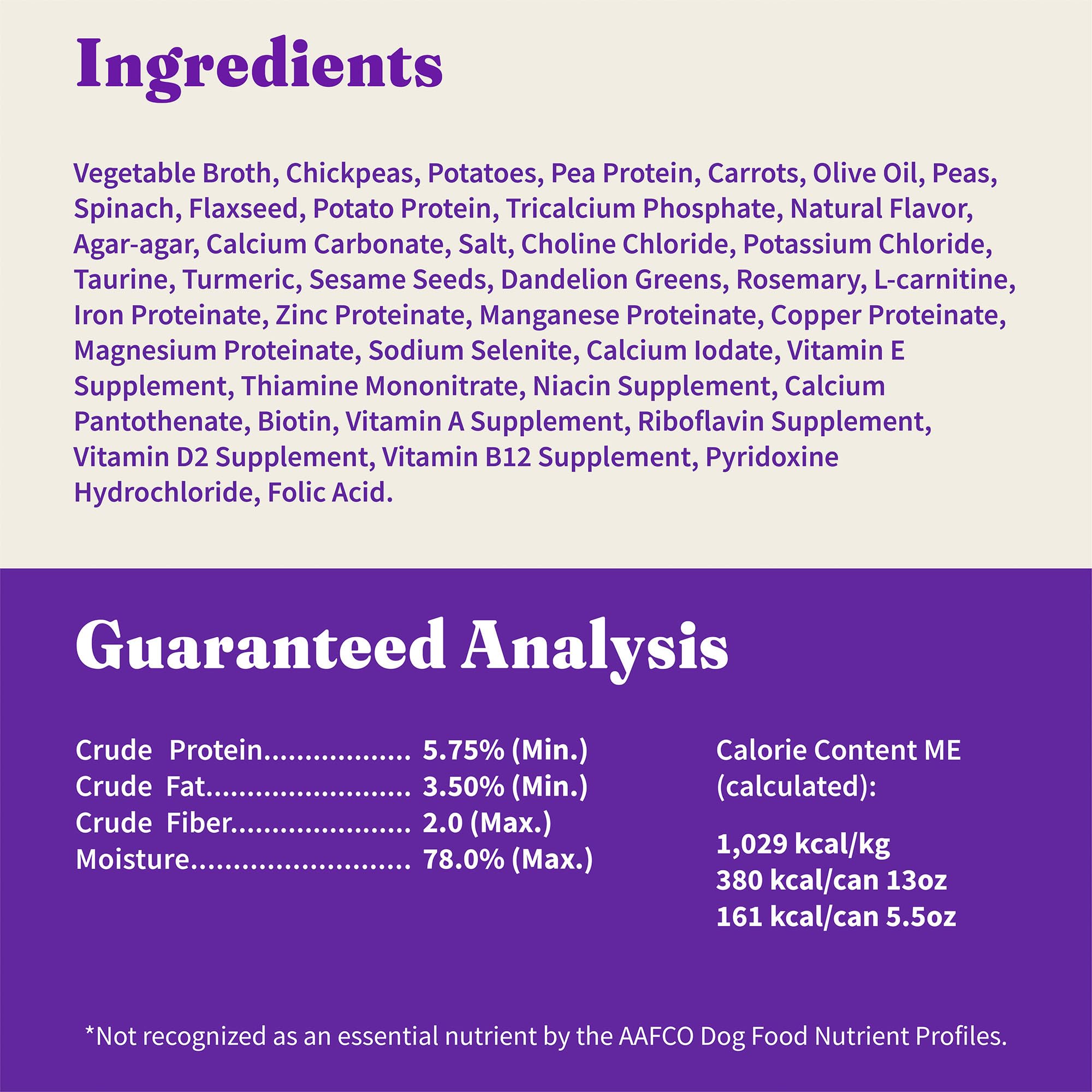Halo Holistic Vegan Wet Dog Food, Plant-Based Recipe, Canned Dog Food, Complete Digestive Health, Adult Dogs, 13 Oz Can (Pack of