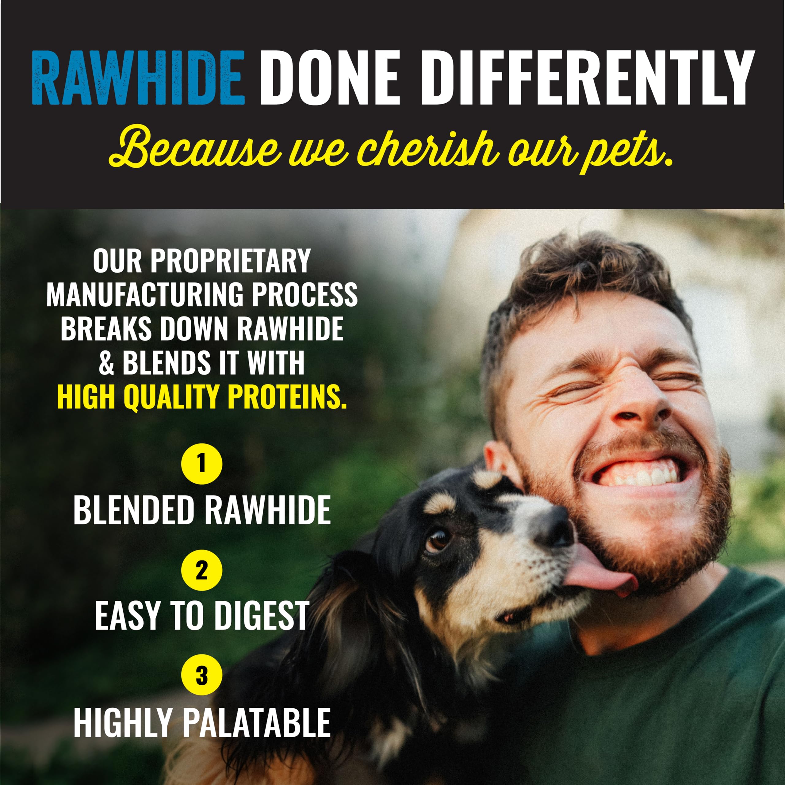 etta says! Premium Crunchy 7 Rabbit Dog Chews - Grain-Free Dog Treats, Good for Teeth, Easy to Digest - Made in The USA (20 Coun