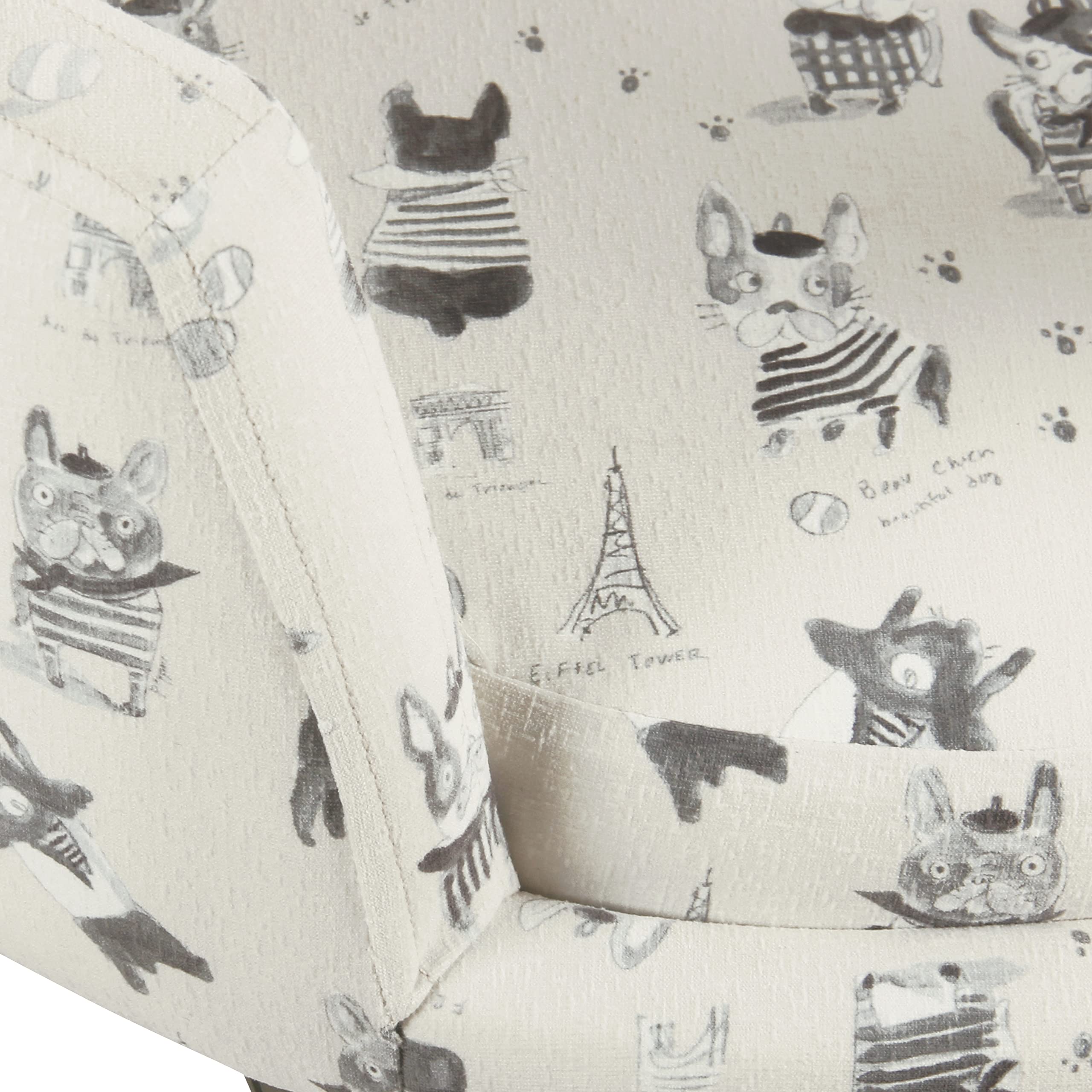 Homepop Home Decor | Upholstered Curved Pet Bed | Luxury Cat & Dog Beds & Furniture | Round Pet Bed Created With Stain Resistant