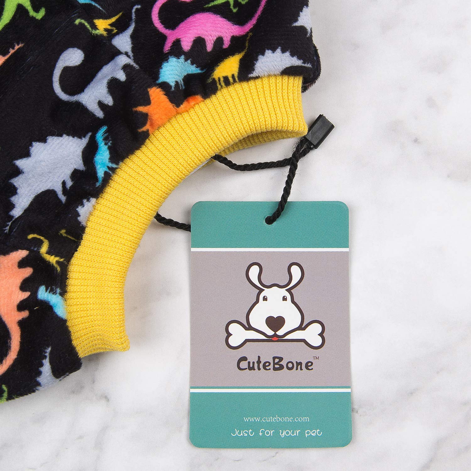 Cutebone Dog Pajamas Dinosaur Dog Apparel Dog Jumpsuit Pet Clothes Pjs P26M