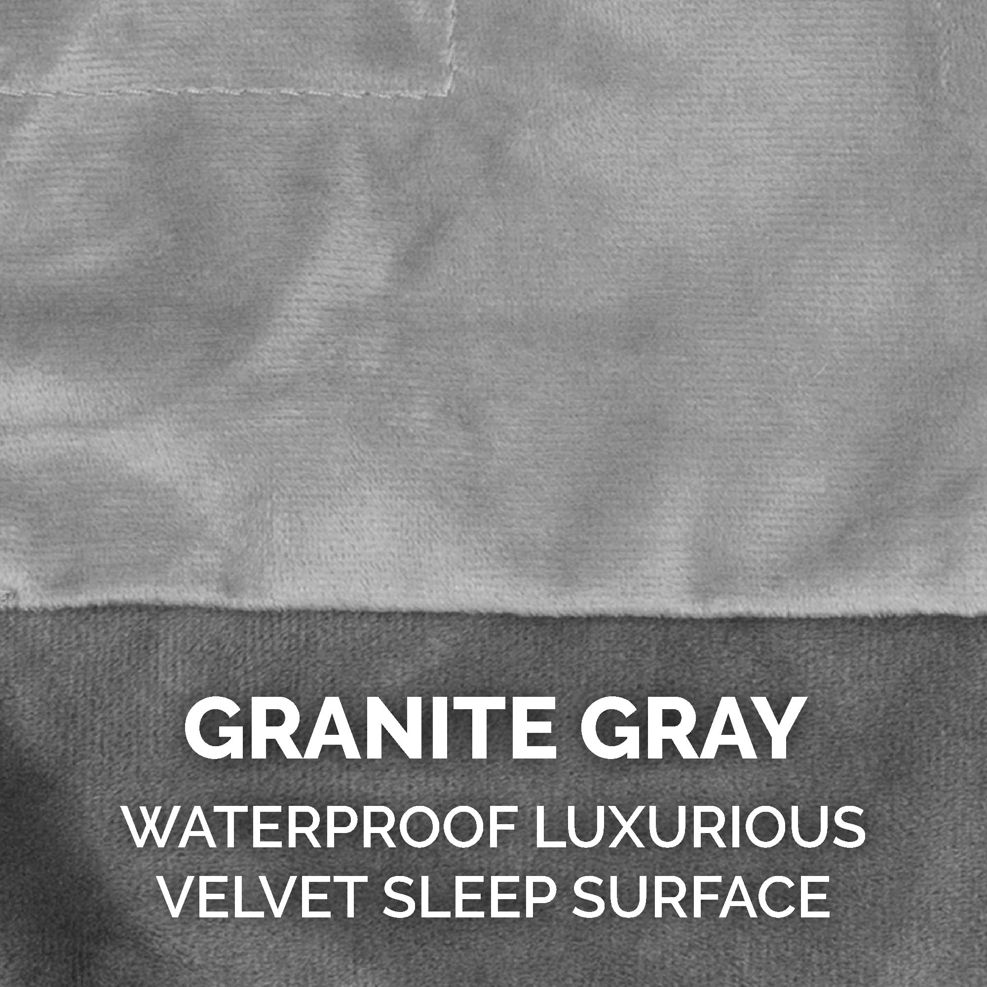 Furhaven Waterproof Throw Blanket For Dogs & Indoor Cats, Washable - Two-Tone Luxe Velvet Dog Blanket - Granite Gray, Extra Larg