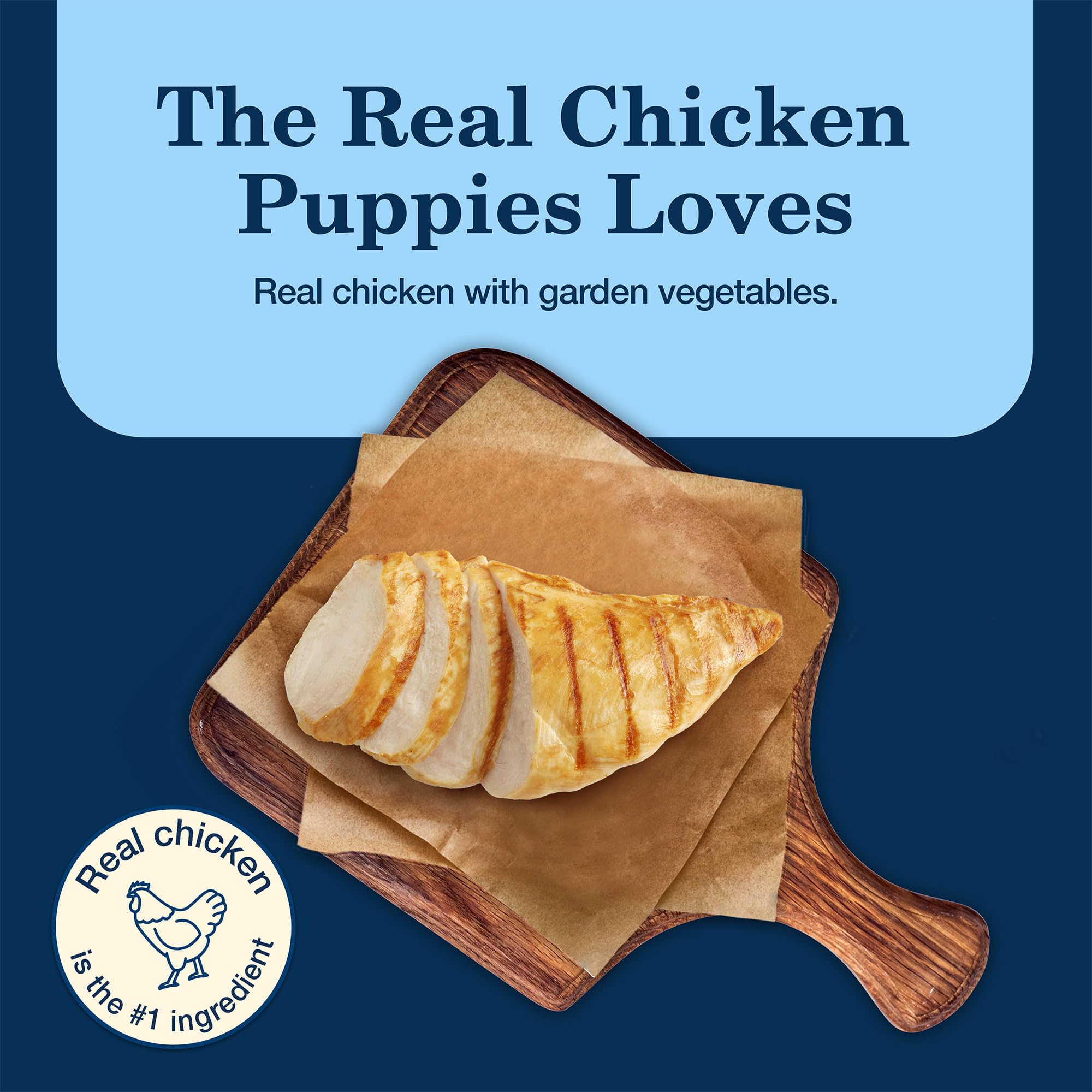 Blue Buffalo Homestyle Recipe Puppy Wet Dog Food, Made with Natural Ingredients, Chicken Dinner with Garden Vegetables & Brown R
