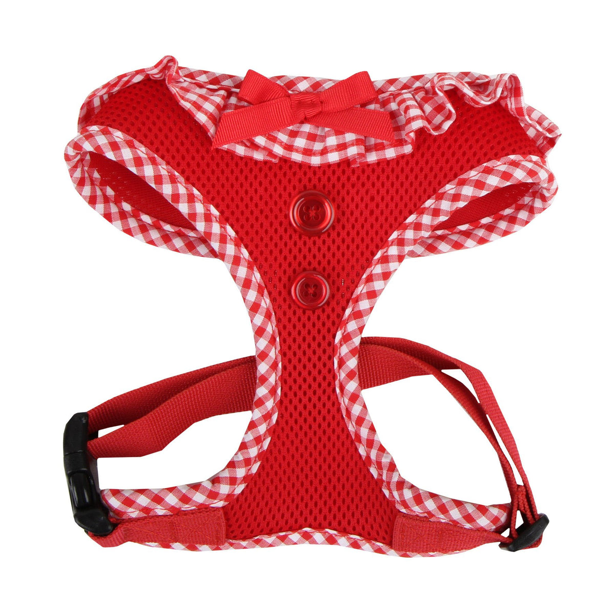 Authentic Puppia Vivien Harness, Red, Large