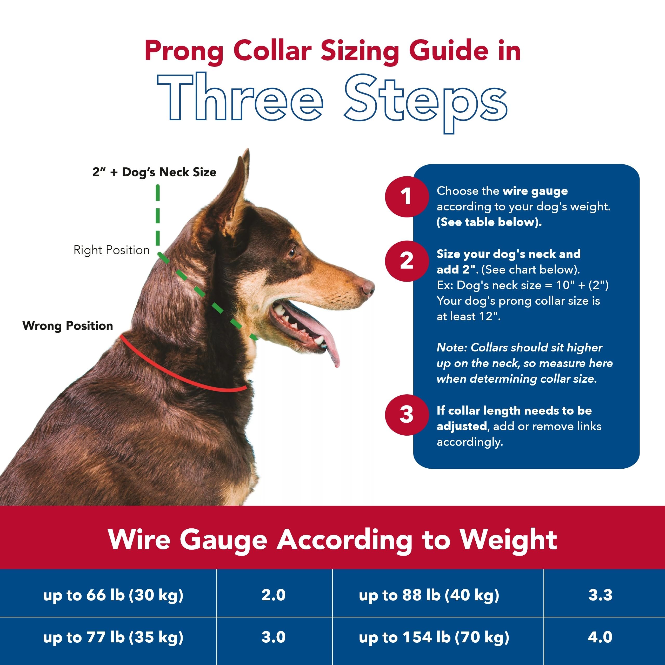 Coastal Pet Titan Dog Prong Training Collar - Rust-Resistant And Prong Metal Training Chain Collar For Dogs - Quality Supplies - 2 Mm X 14'