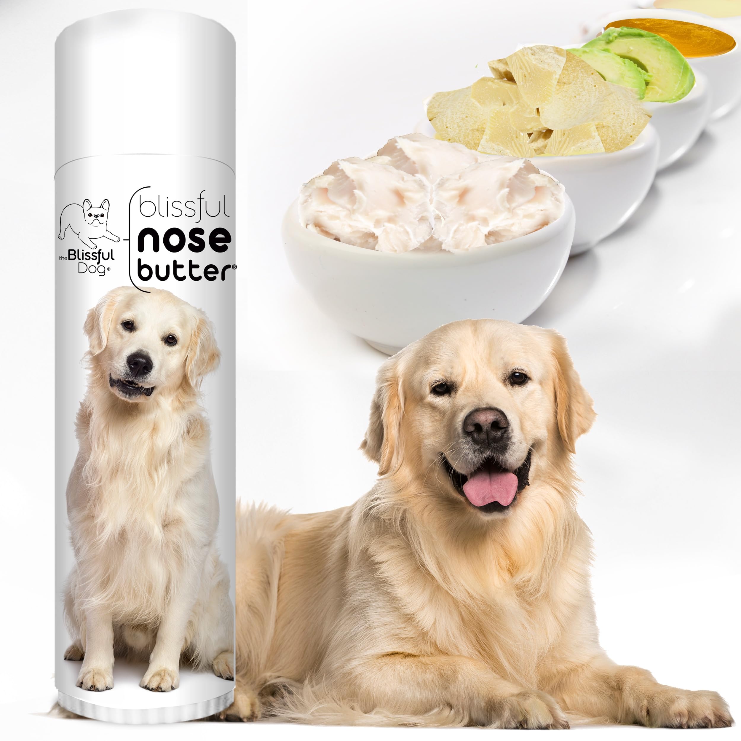 The Blissful Dog Golden Retreiver Unscented Nose Butter - Dog Nose Butter, 0.50 Ounce