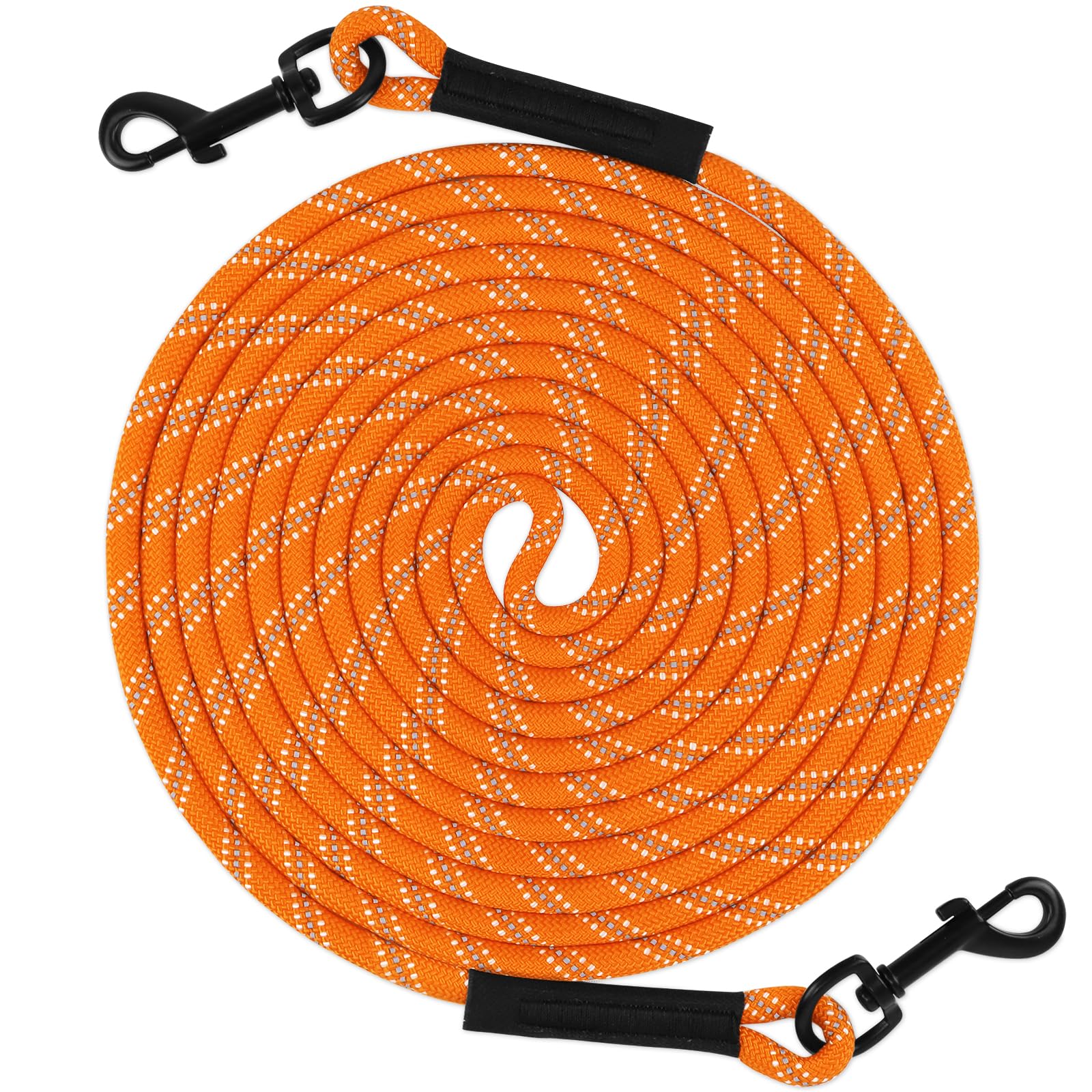 Taglory Dog Tie Out, Long Dog Leash 15Ft 30Ft 50Ft 66Ft, Recall Training Leash With 2 Swivel Hooks For Large Medium Small Dogs W