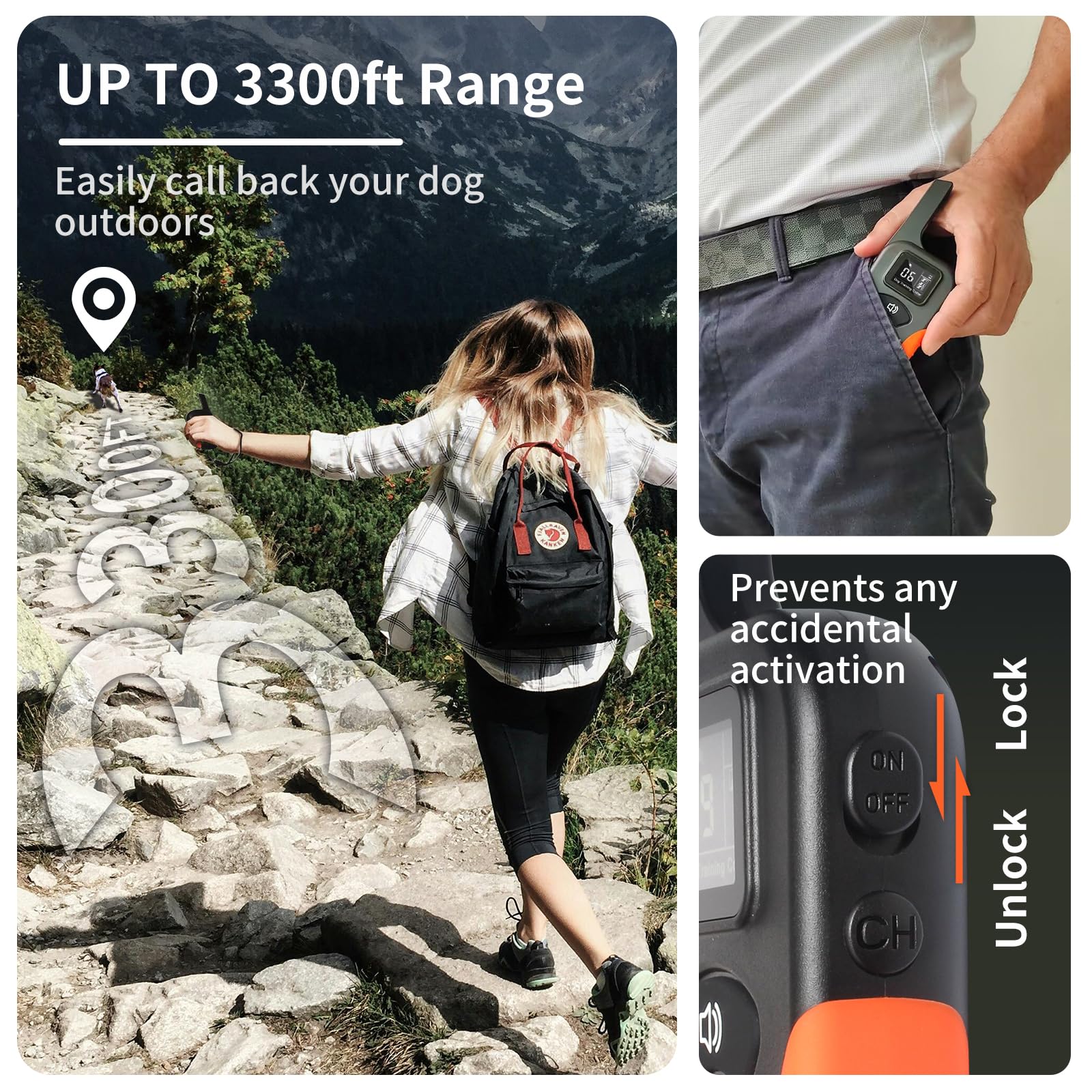 Paipaitek Dog Vibration Collar With Controller For 2 Dogs No Shock, 9 Types Of Beeps And Vibrations, 3300Ft Range & Upgraded Wat