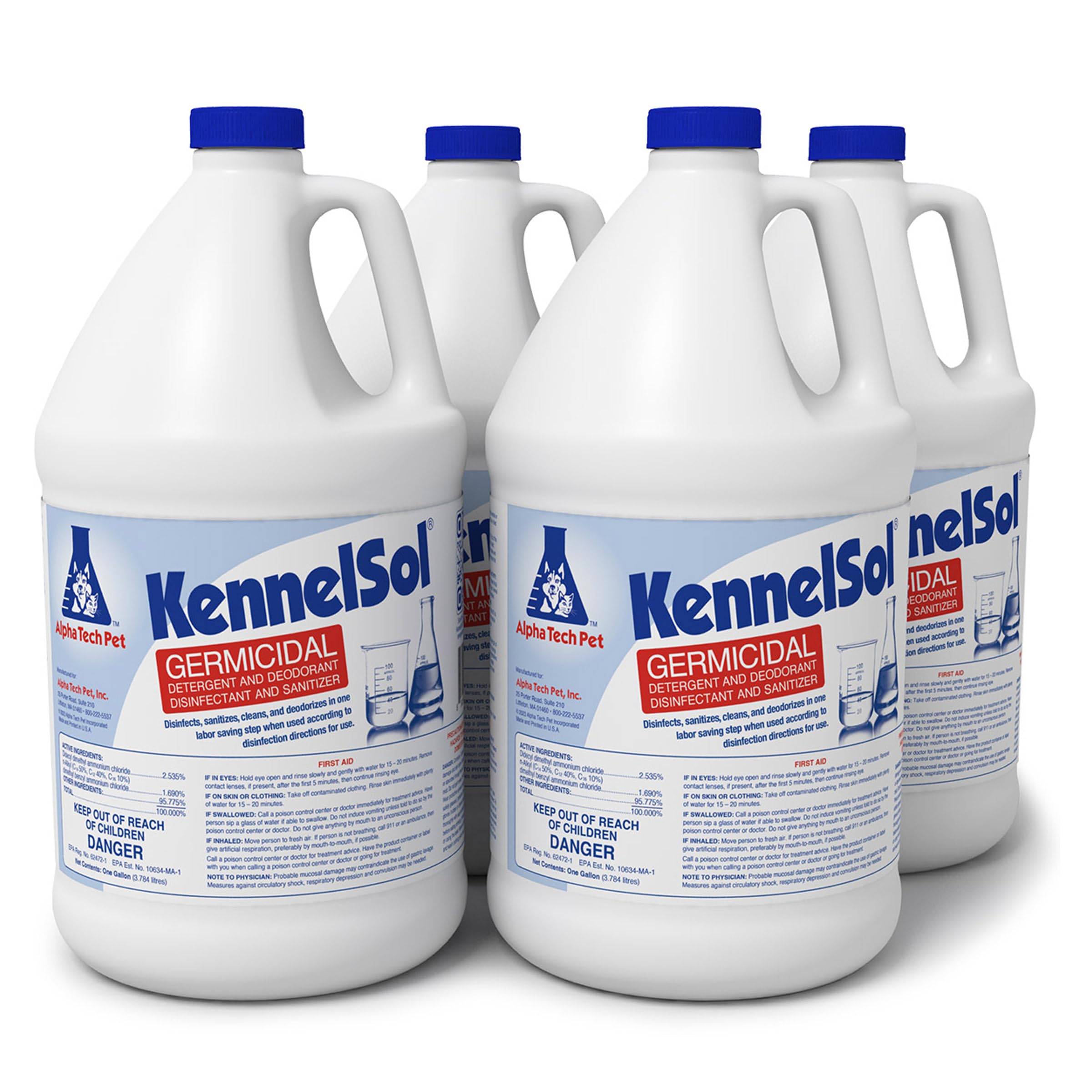 Kennelsol 1-Step Kennel Cleaner, Liquid Disinfectant Cleaner, Effective Against Fungi, Bacteria And Viruses, 1 Gallon - Pack Of 