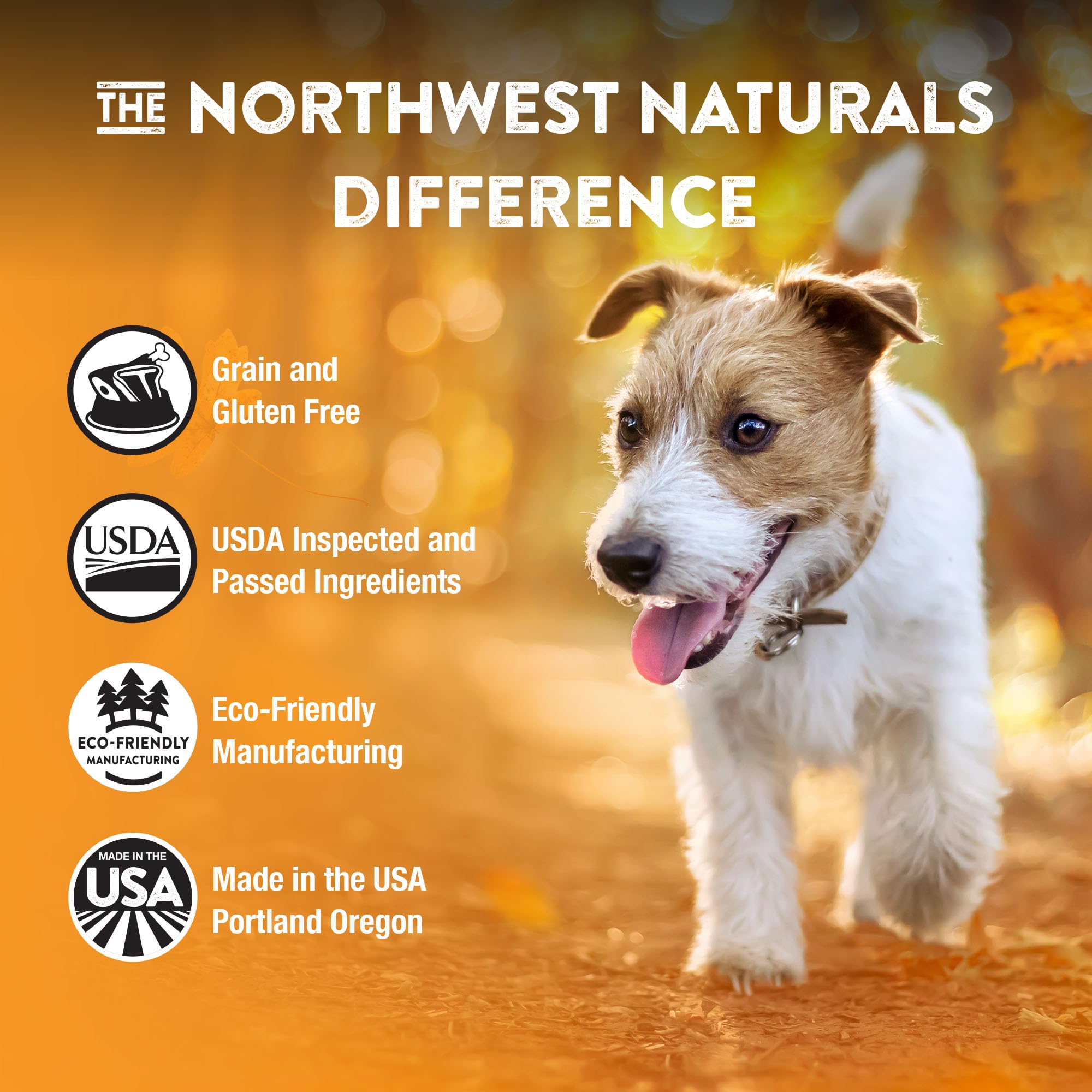 Northwest Naturals Freeze-Dried Chicken Dog Food - Bite-Sized Nuggets - Grain-Free, High-Protein, Raw Diet, Human-Grade Ingredie
