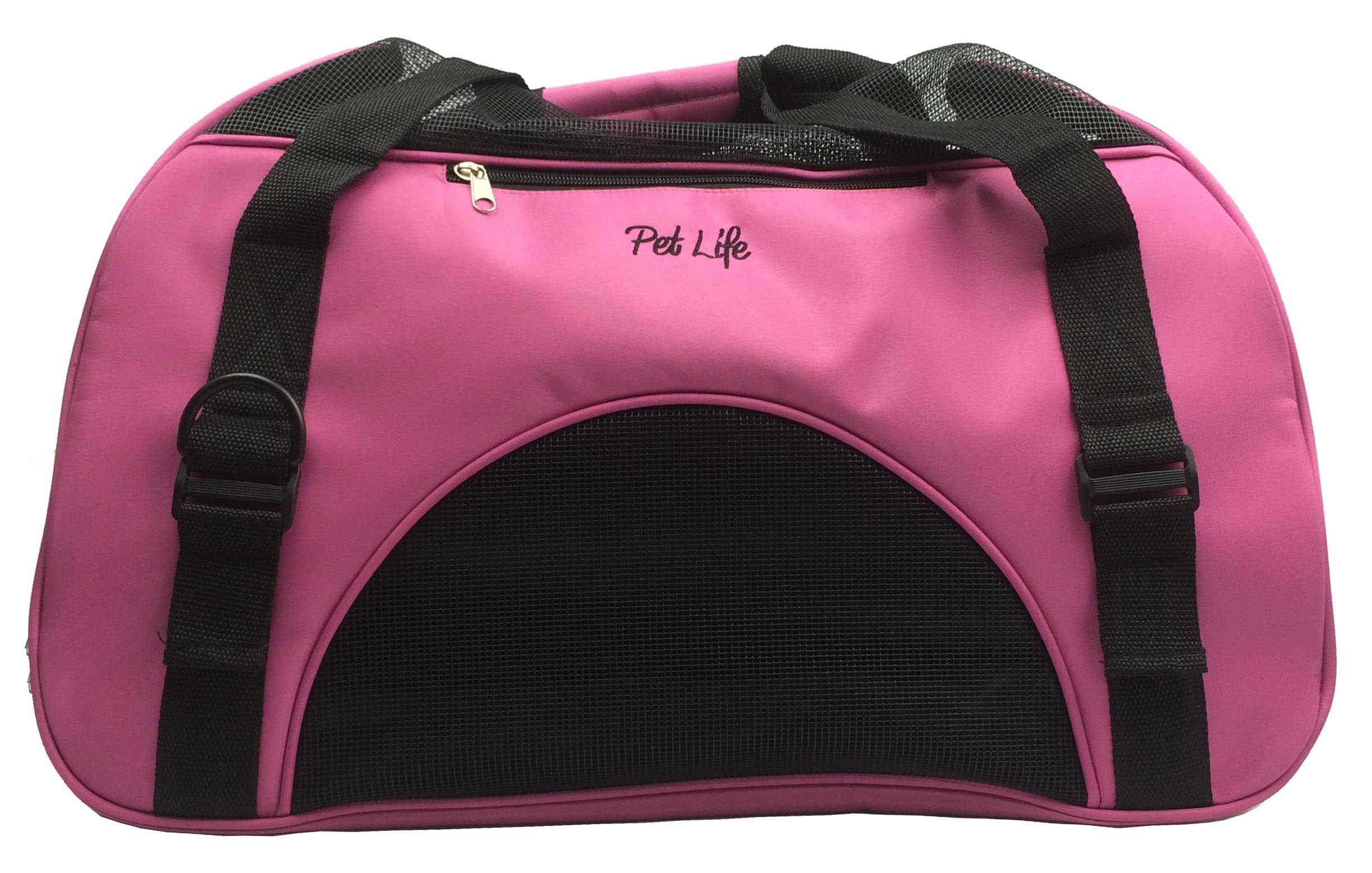 Pet Life 'Altitude-Force' Airline Pet Carrier - Sporty Zippered and Folding Collapsible Travel Cat and Dog Carrier - Travel Pet