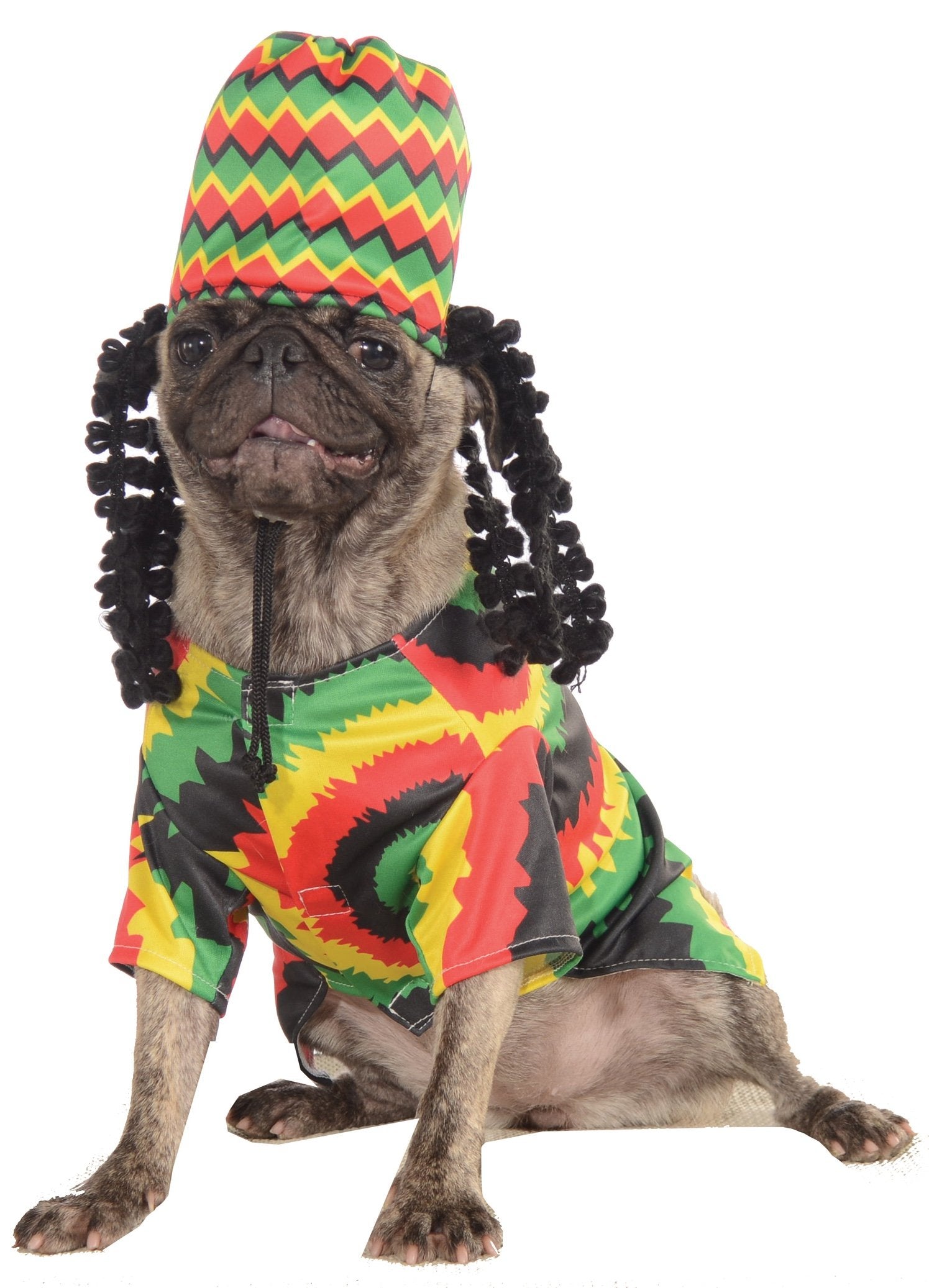 Rubies Pet Costume, Large, Rasta Dog