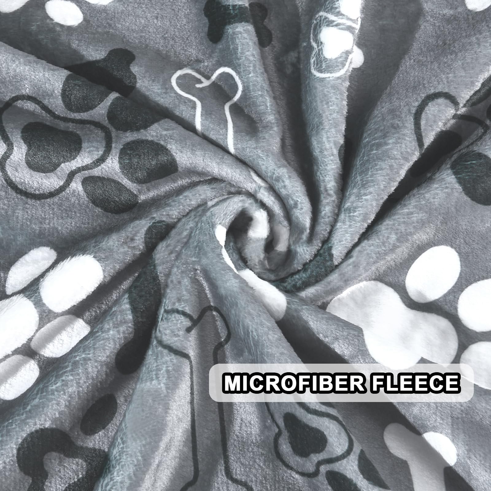 Ahoocustom Dog Blanket,Super Soft Fluffy Premium Fleece Pet Puppy Blanket For Large Medium Dog Cat Mat Cover For Bed Couch,Cute