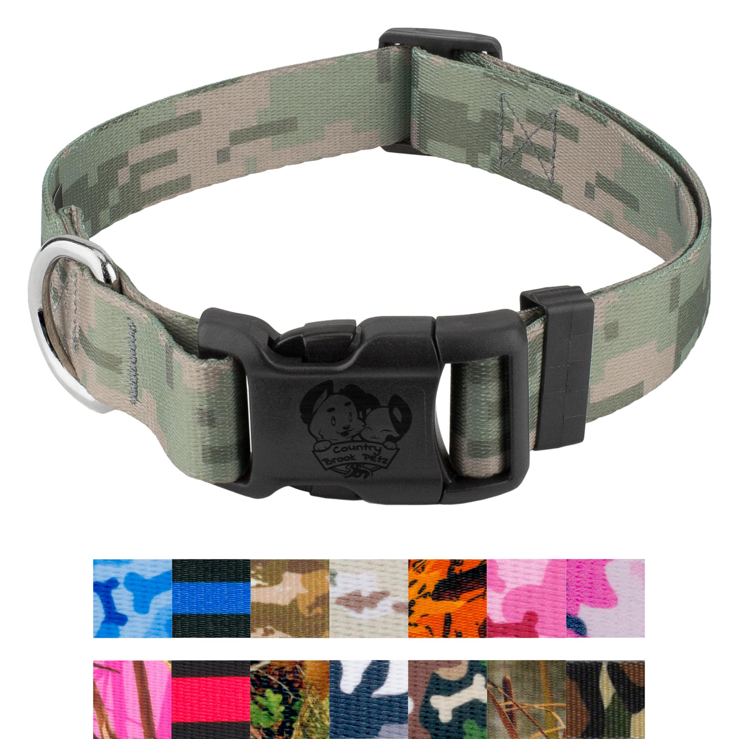 Country Brook Petz - Digital Camo Deluxe Dog Collar Limited Edition - Made in The U.S.A. - Camouflage Collection Featuring Rugge