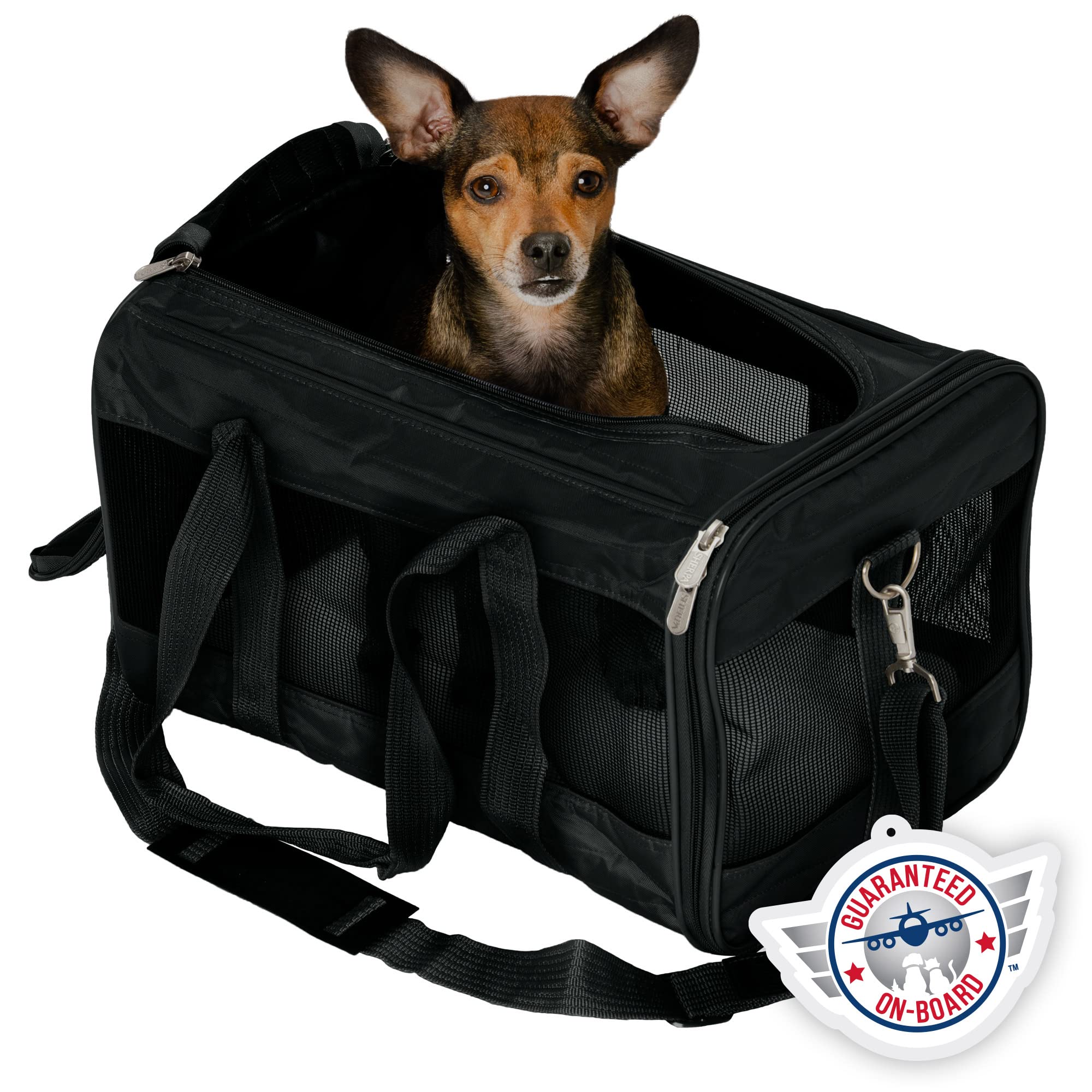 Sherpa Original Deluxe Pet Carrier, Small, Black